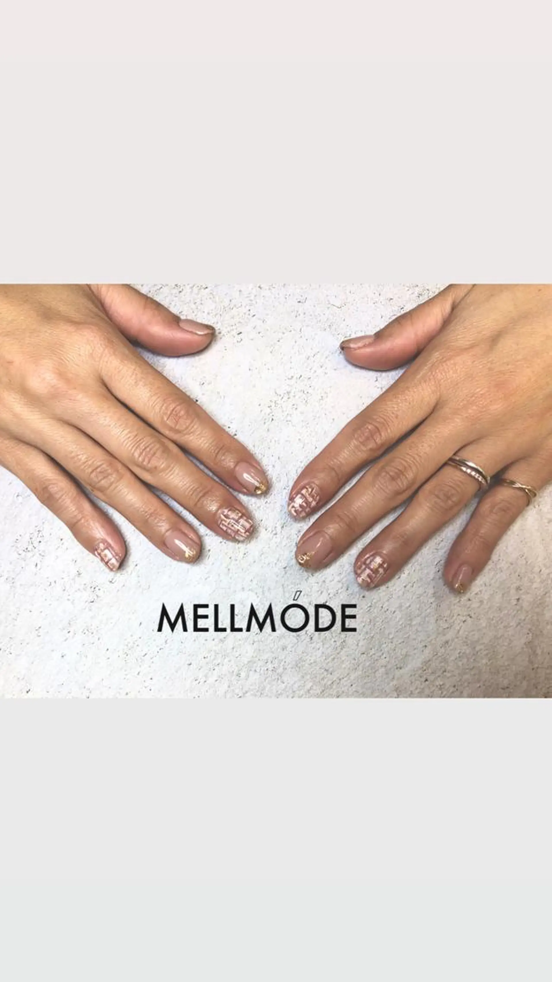 ネイル キラキラネイル ツイードネイル MELLMODE所属・Nakano Kanaのネイルデザイン