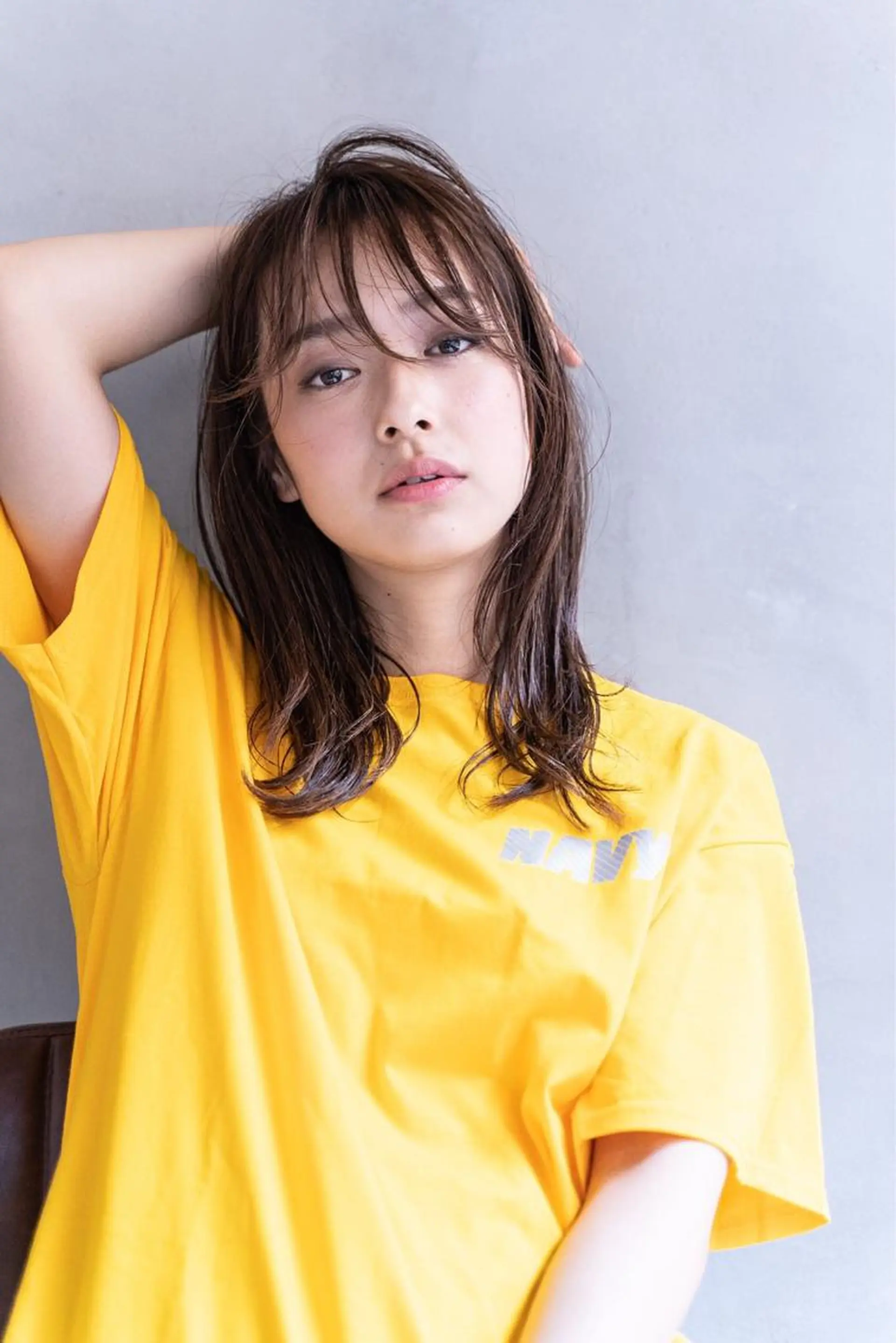 ミディアム カラー パーマ イルミナカラー Lien🌿Top Stylist沖田のヘアスタイル