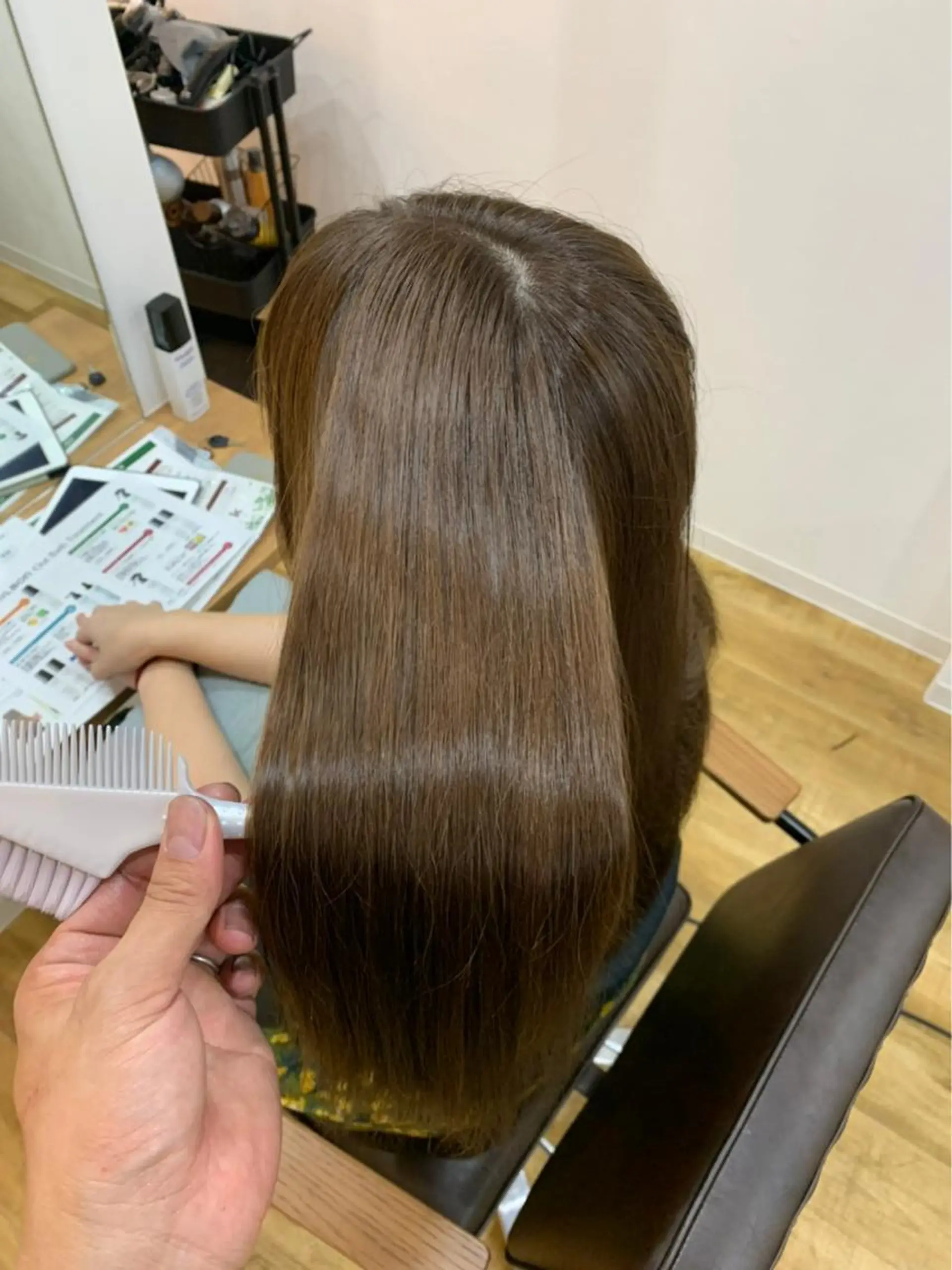 ロング カラー トリートメント ヘアカラー トリートメント 髪質改善💎店長 ASUKAのヘアスタイル
