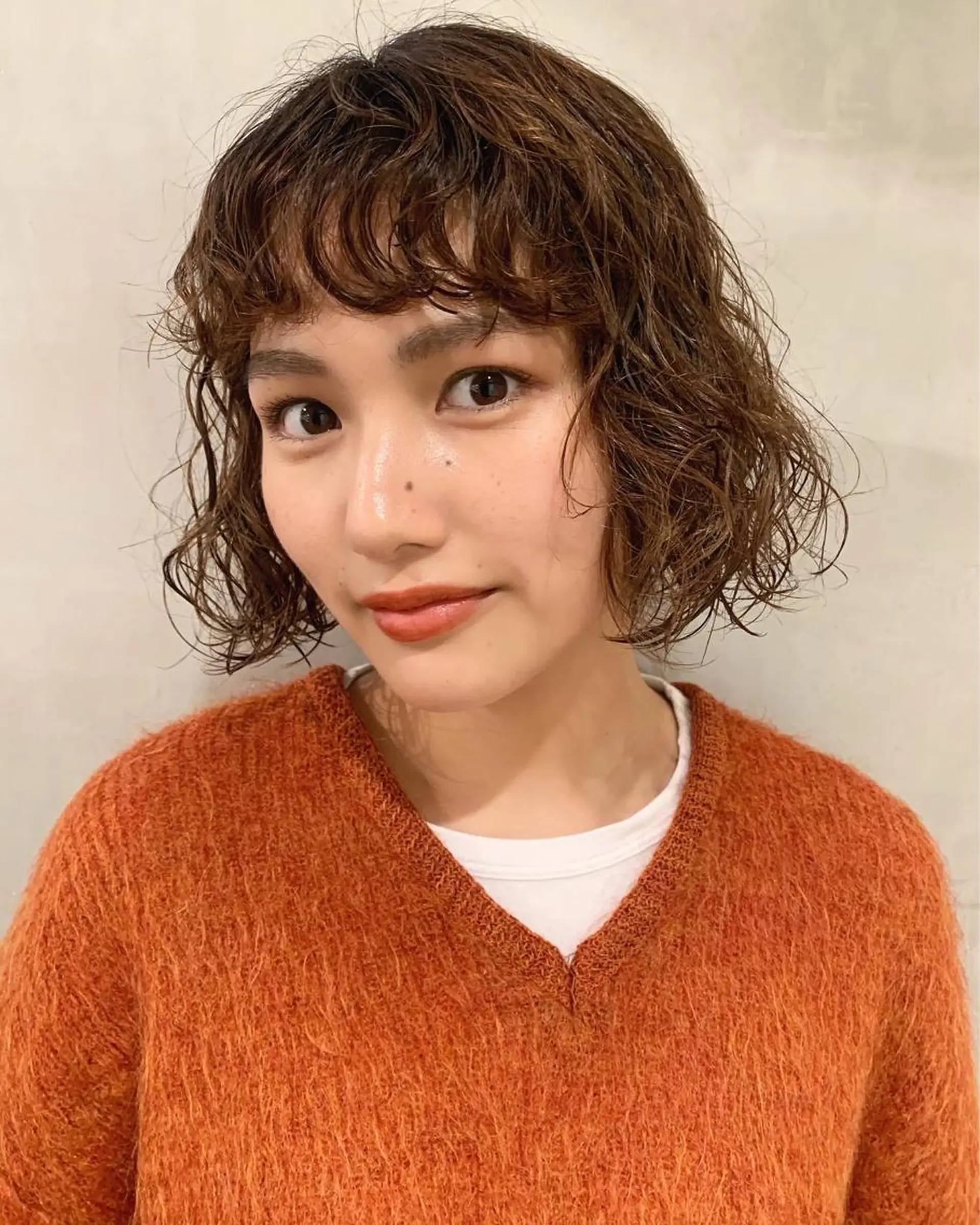 ショート パーマ カット パーマ トリートメント 優 作のヘアスタイル