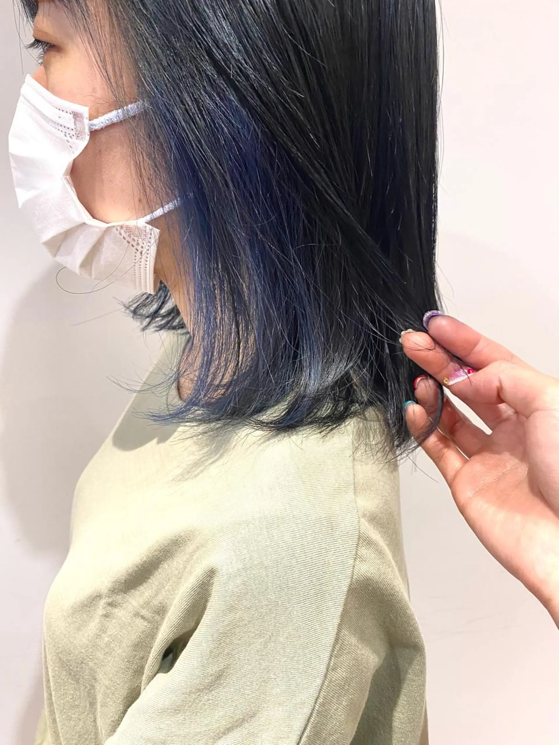 ショート カラー ブルーカラー ネイビーカラー 🌈🌸あおき みちる🌟💗のヘアスタイル