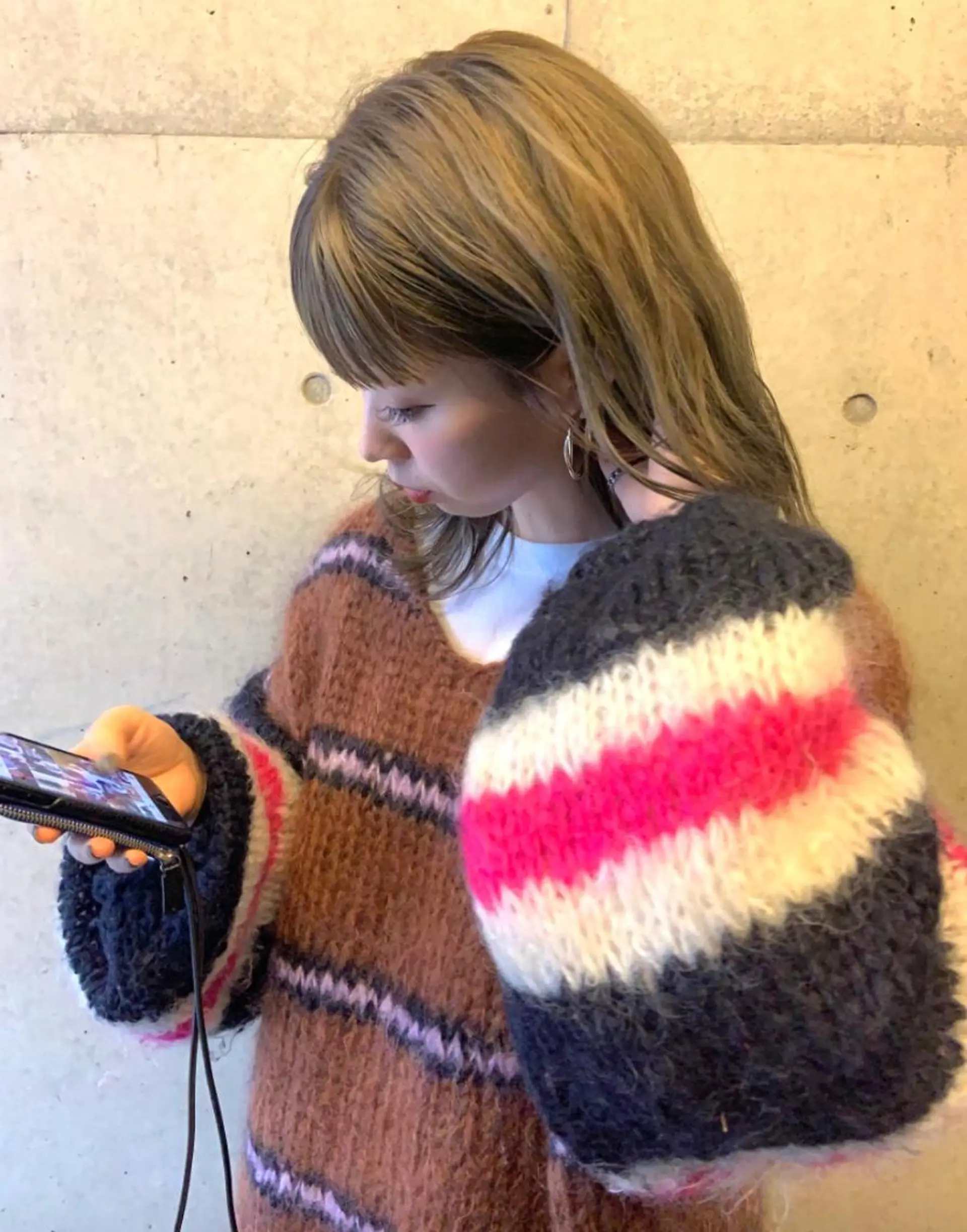 ミディアム カラー ブリーチ ♡ma ki♡のヘアスタイル