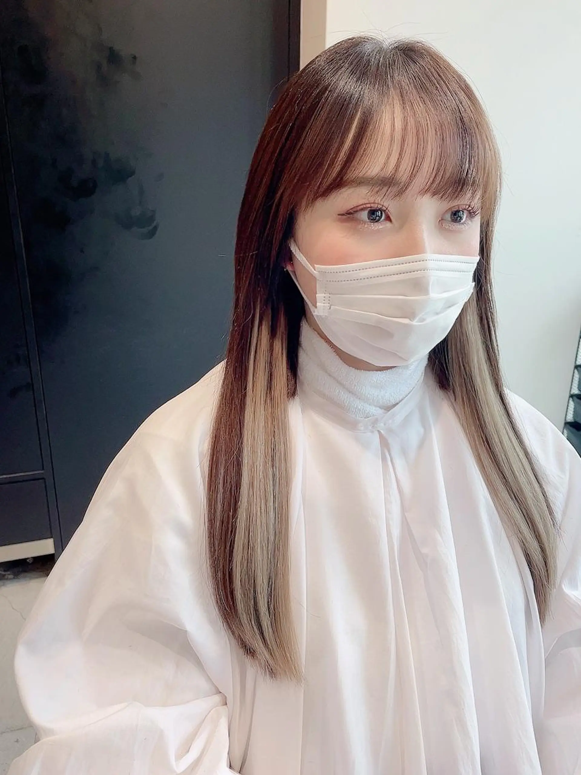 ロング カラー ヘアアレンジ 寺西 恵🪡🤍のヘアスタイル