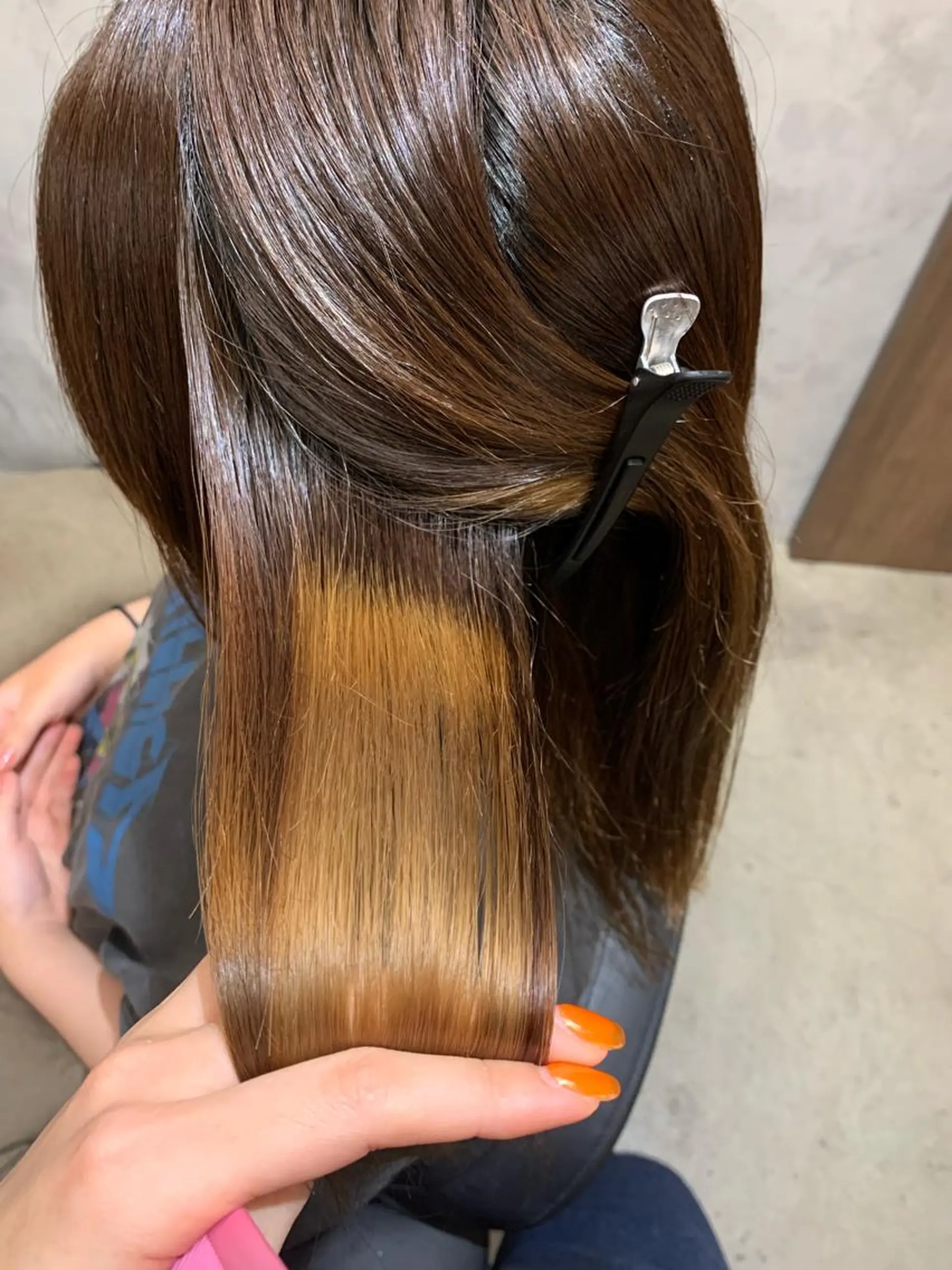 ロング 縮毛矯正 Haru/THREE …by velvetのヘアスタイル