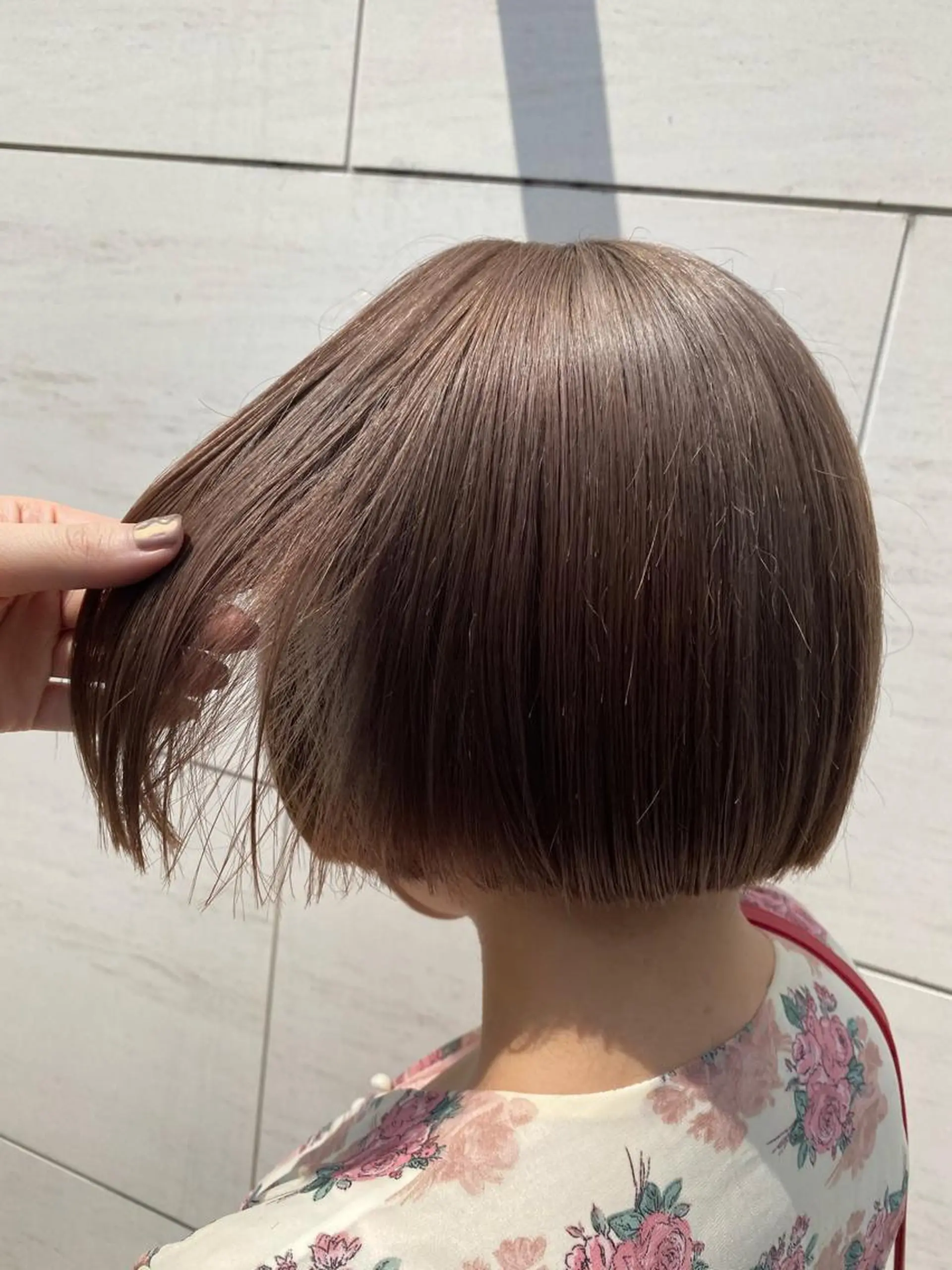 ショート カラー ベージュカラー カット ヘアカラー トリートメント 丸山 史香のヘアスタイル