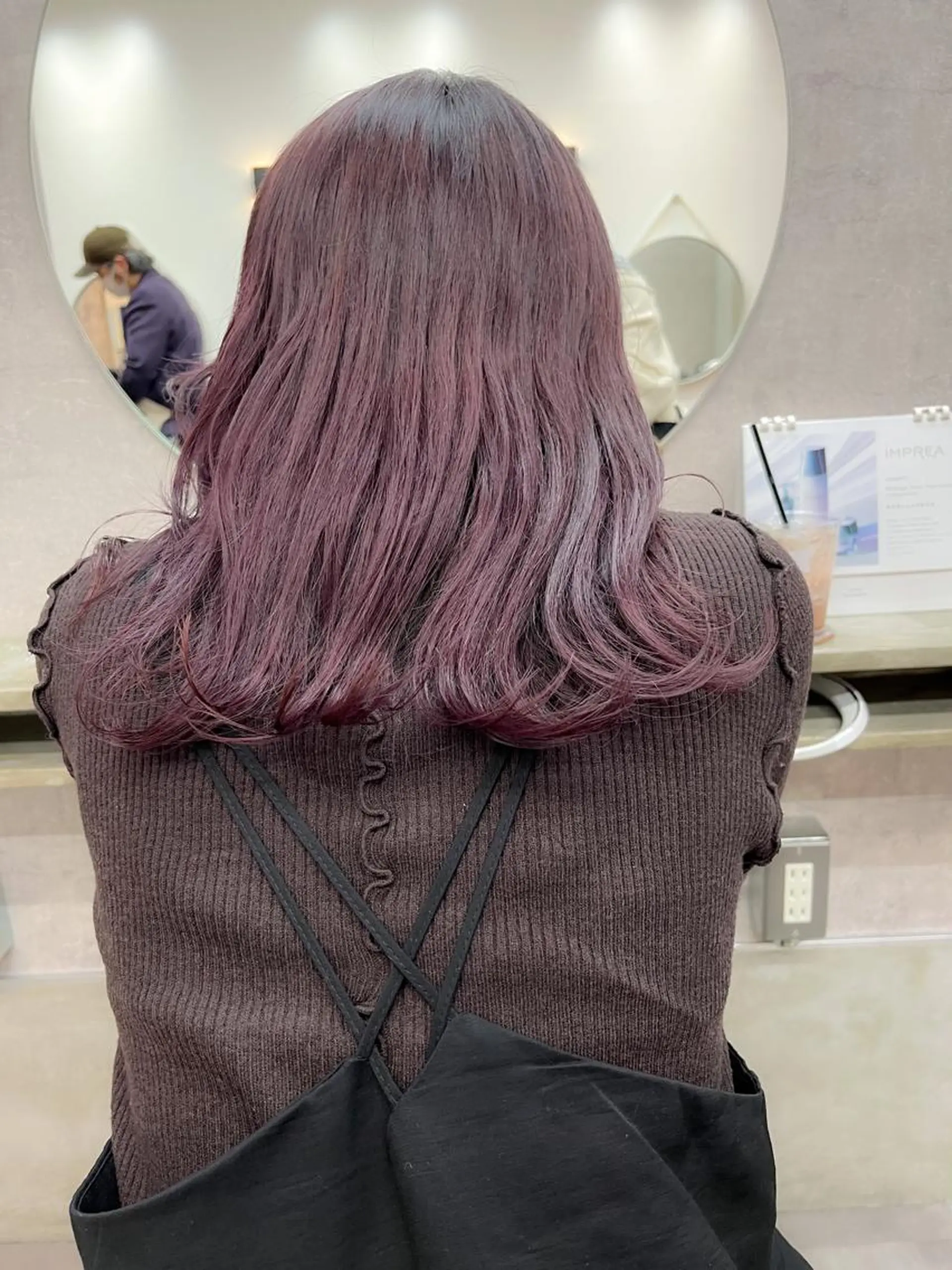 セミロング カラー ヘアカラー 田川 華奈のヘアスタイル
