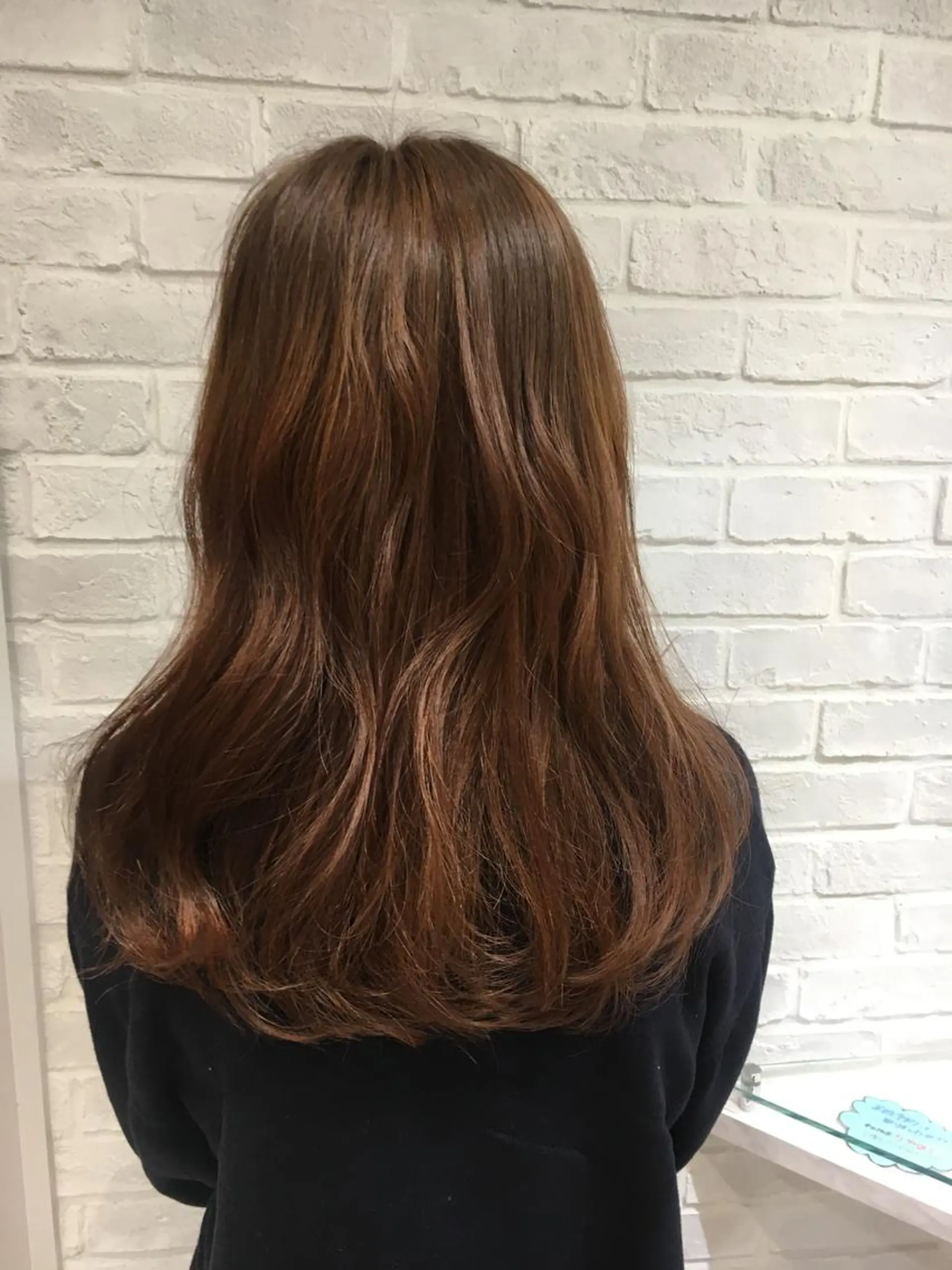 カラー ベージュカラー 江原 彩華のヘアスタイル