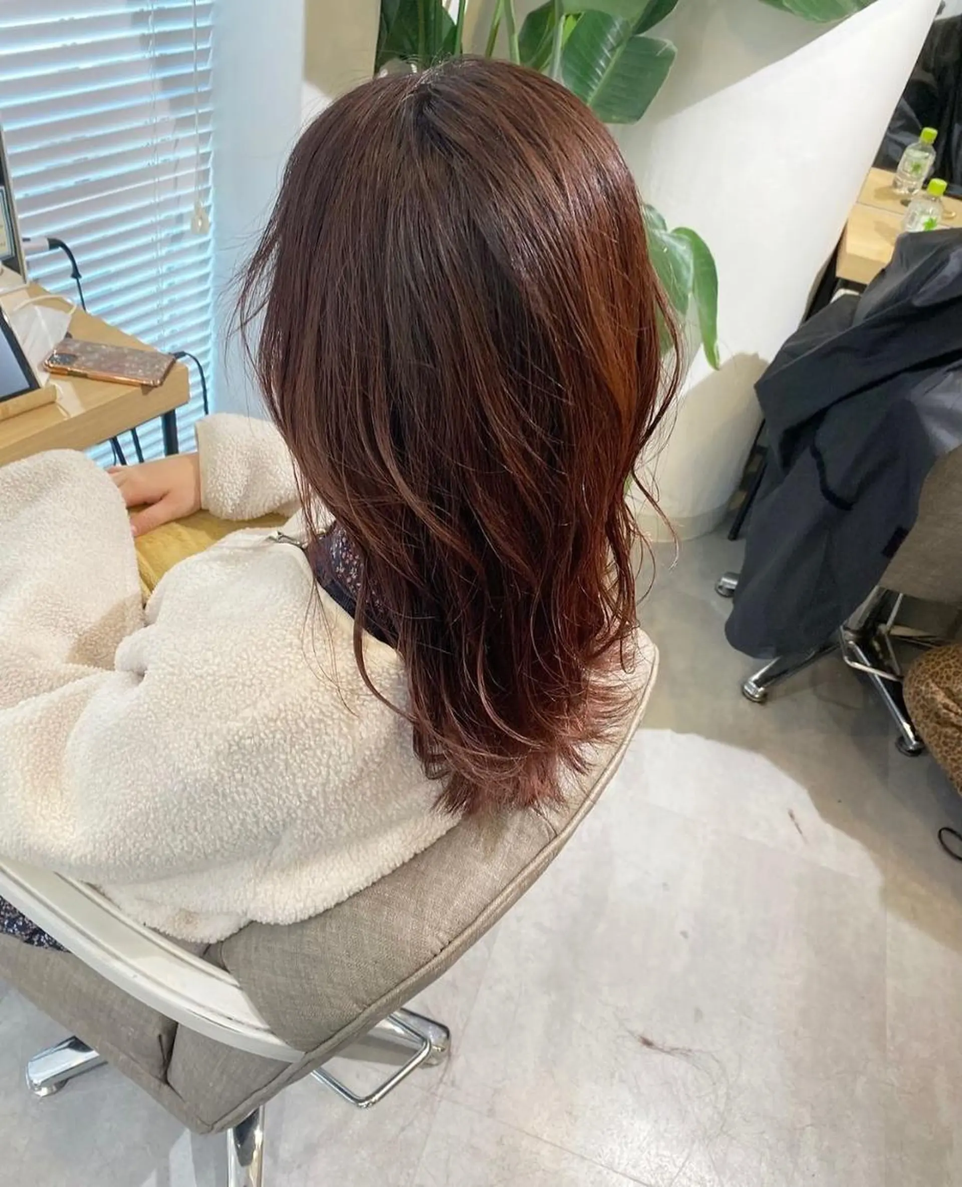 ミディアム カラー ブリーチ、髪質改善 Noe心斎橋店のヘアスタイル