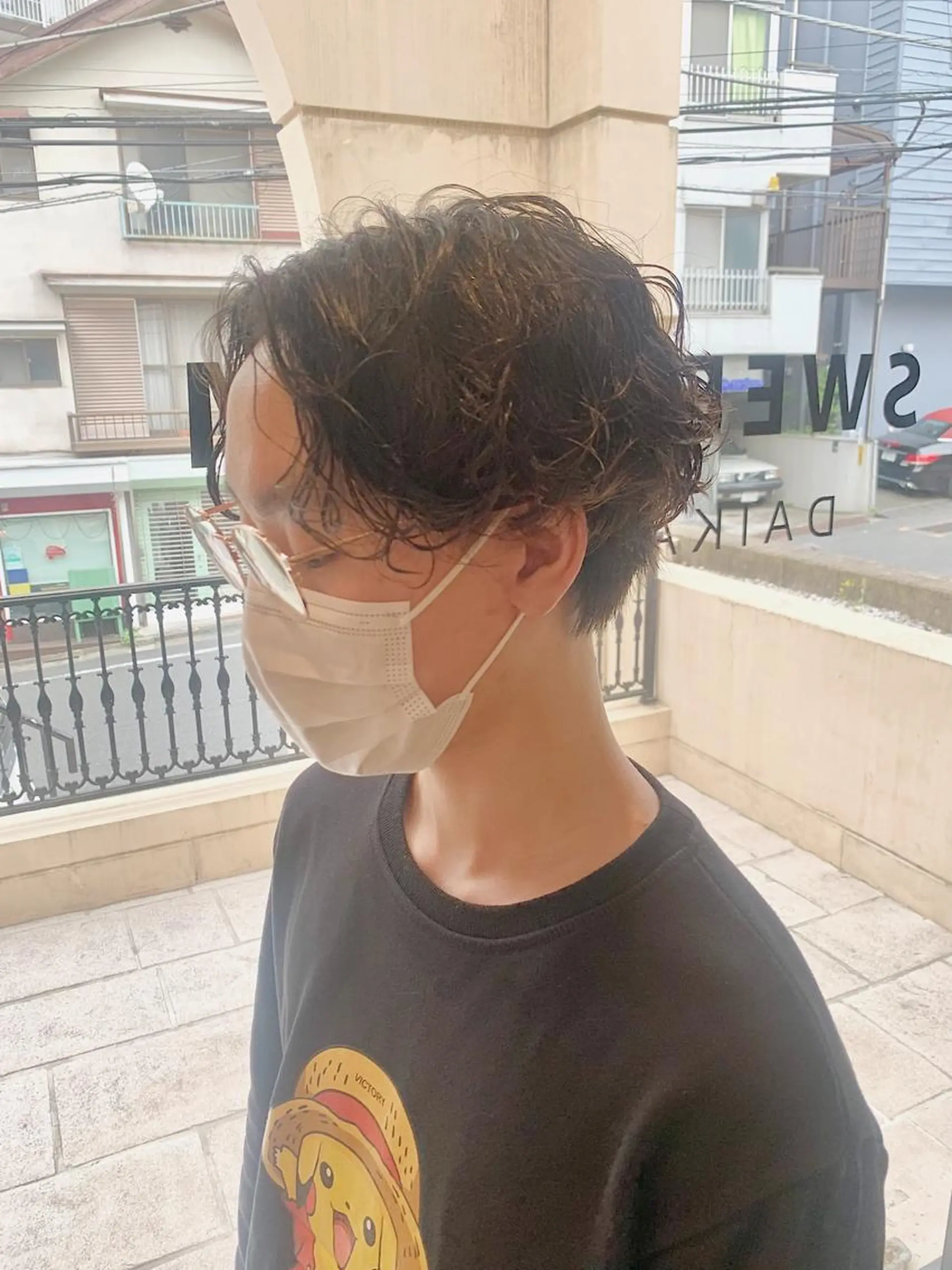ミディアム パーマ メンズ カット パーマ ‪🌿パーマ大好評 メンズヘア🌿ワタルのヘアスタイル