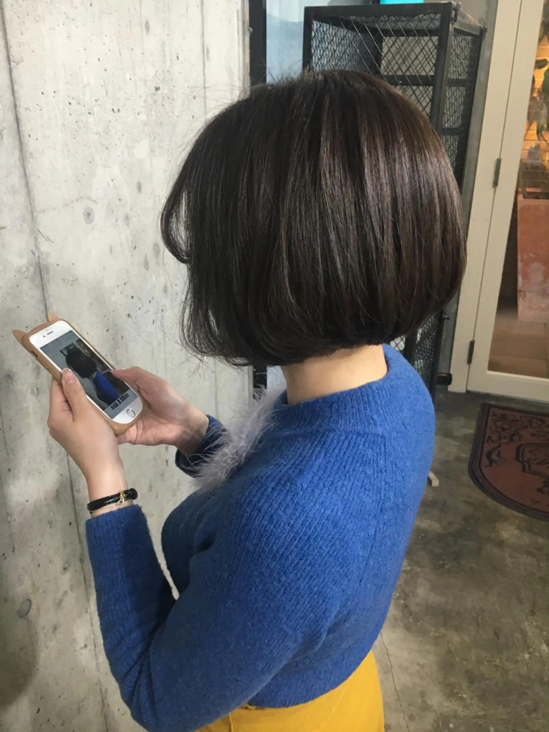 ショート カラー ボブ 北條 優輝のヘアスタイル