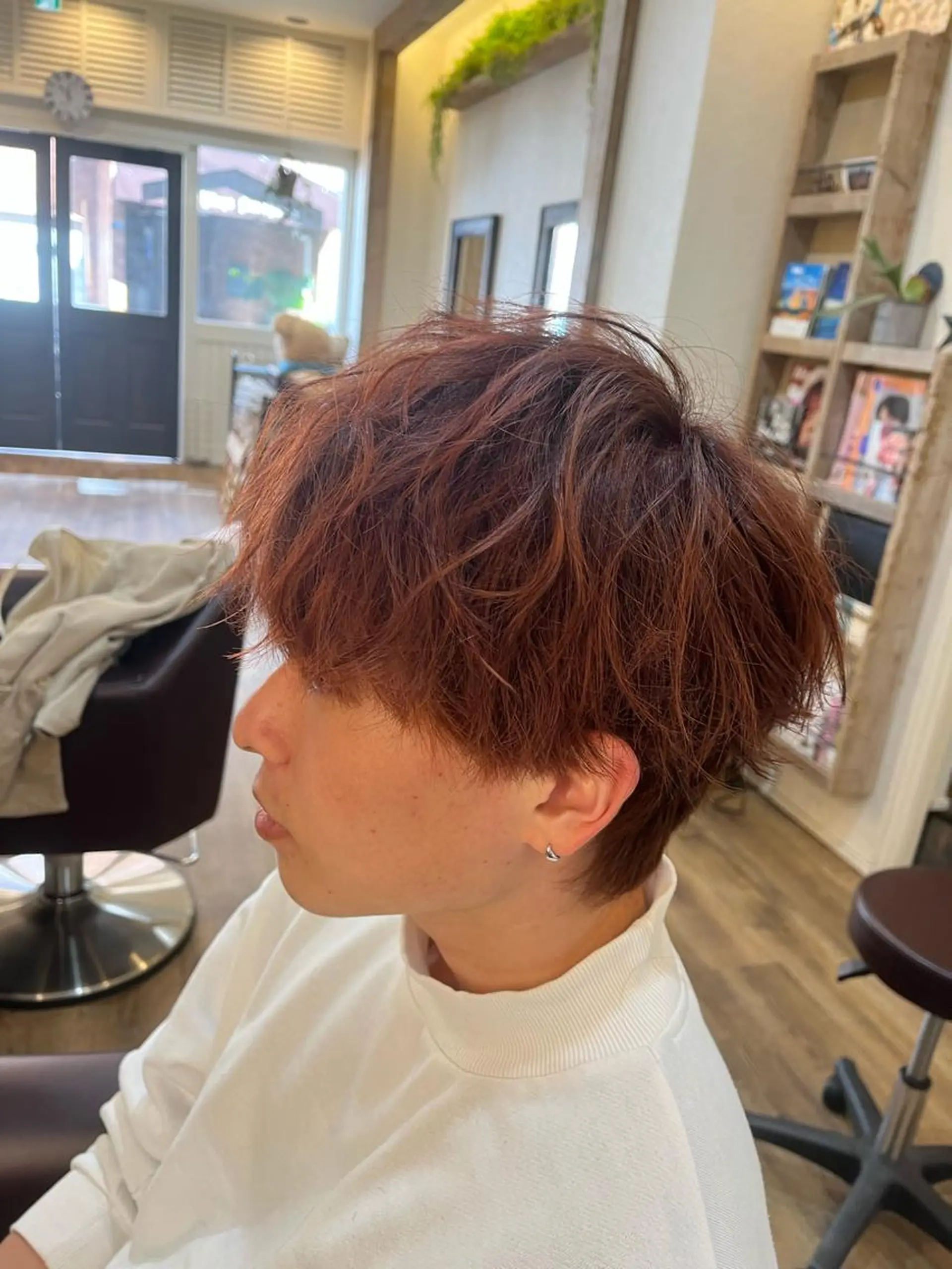 メンズ メンズブリーチ カット 阿部 翔一郎/暖色系カラーのヘアスタイル