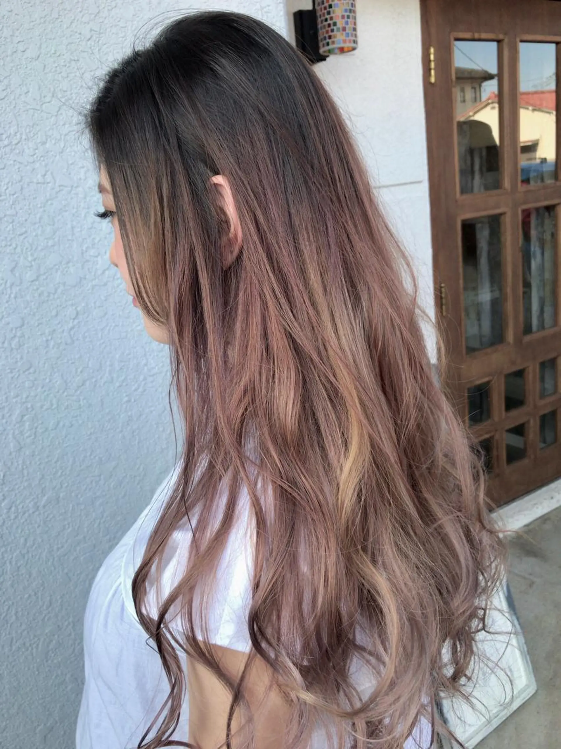 ロング カラー レイヤーカット匠 イソザキノリユキのヘアスタイル