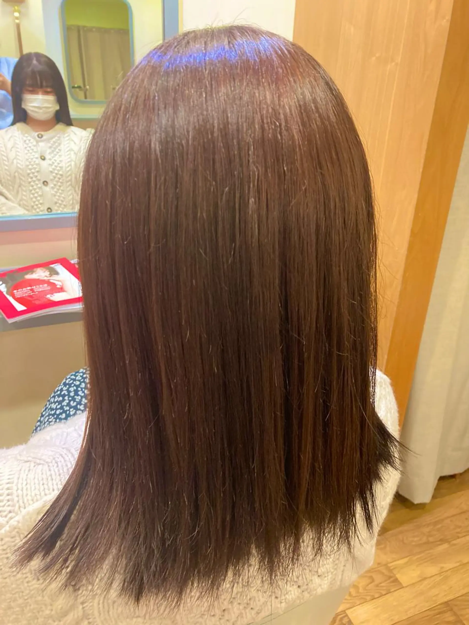 ロング カラー ブリーチ ラベンダーカラー ラベンダーピンク ブリーチなしカラー ピンクカラー 小島 千夏のヘアスタイル
