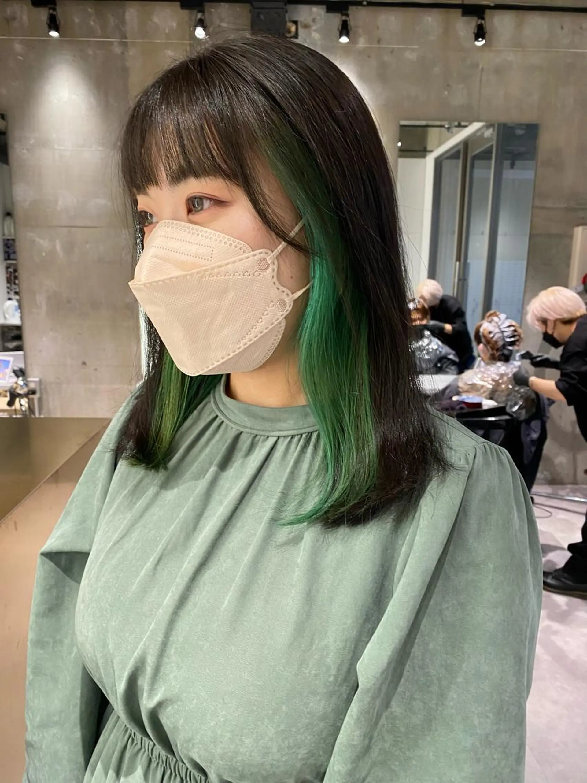 セミロング すぎもと さき⚡️ 朝ラク・*パーマのヘアスタイル