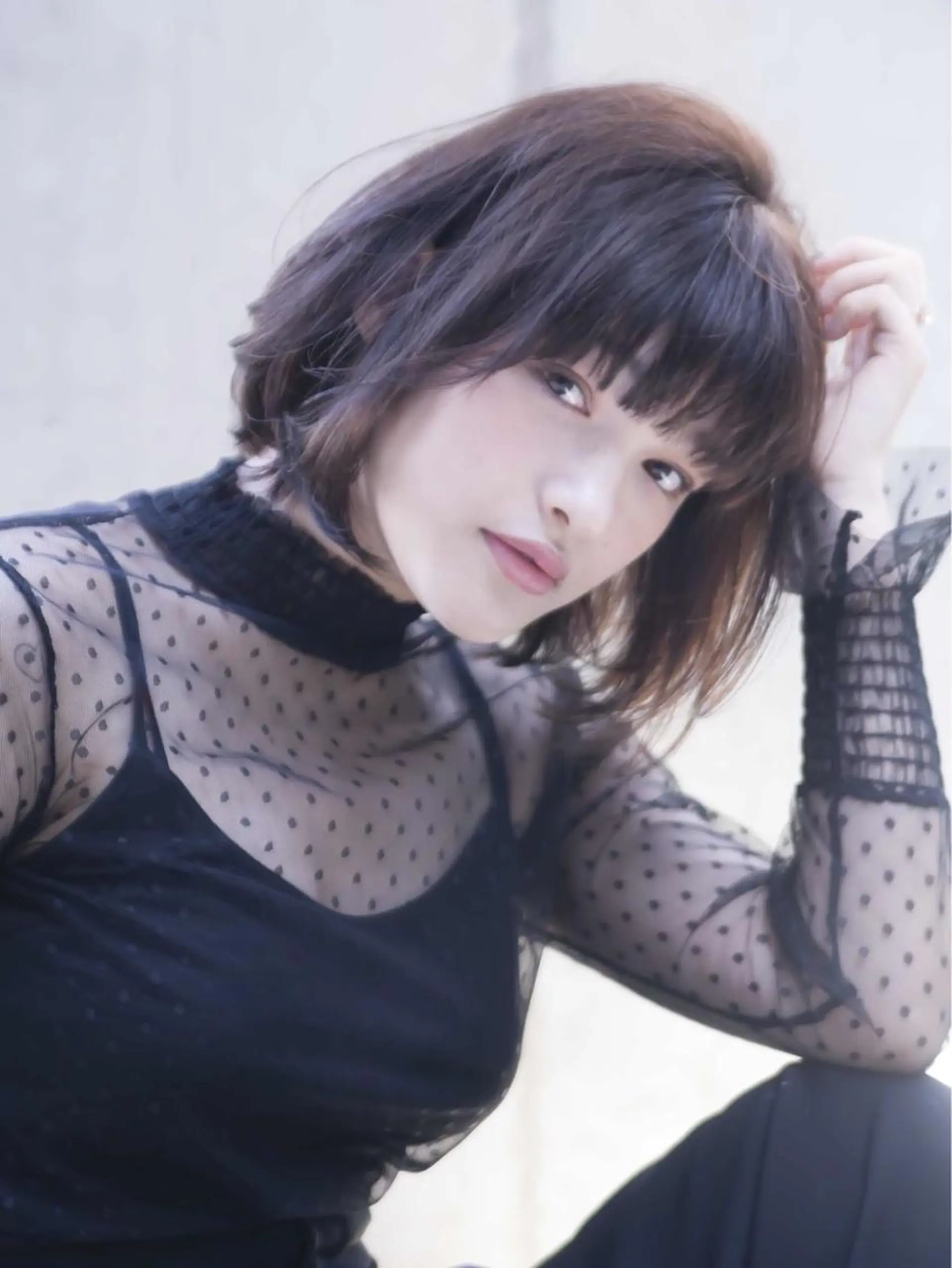 ミディアム カラー hao所属・西山 頌太のヘアスタイル