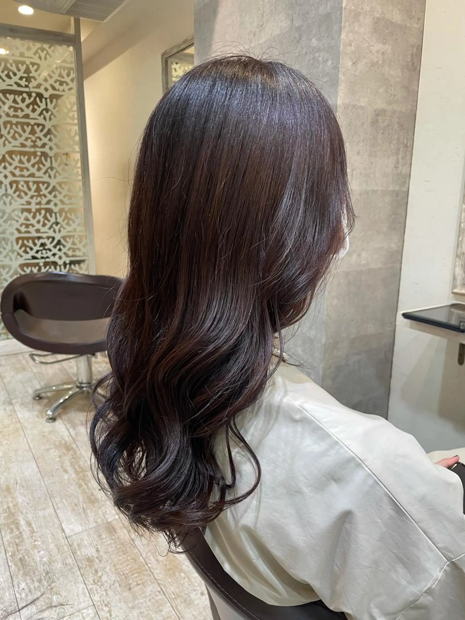 ロング カラー カット ヘアカラー Agu hair verse所属・小顔/似合わせカット 杉山莉菜のヘアスタイル