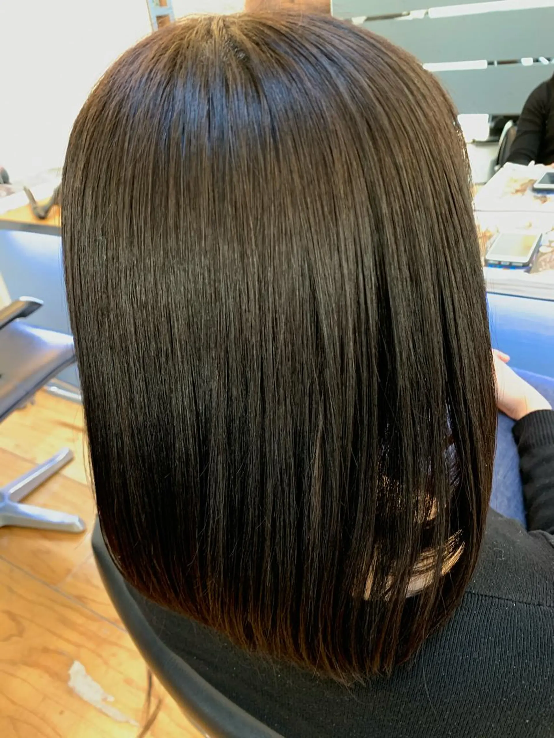 セミロング 髪質改善 トリートメント ヘアカラー トリートメント Lagom(ラゴム) なかだのヘアスタイル