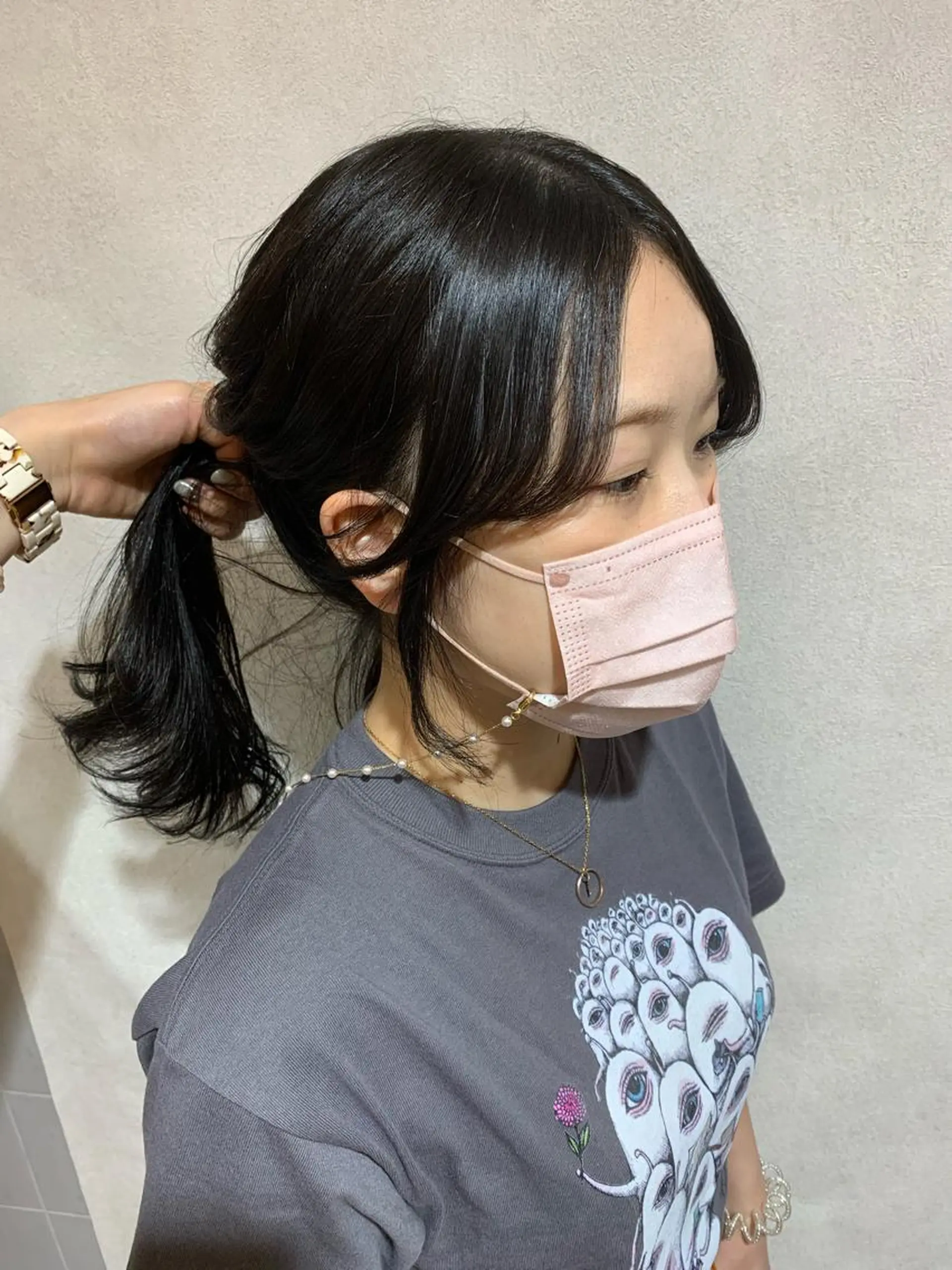 ミディアム 顔周りカット 韓国風ヘア Ami 🕊‎✨のヘアスタイル