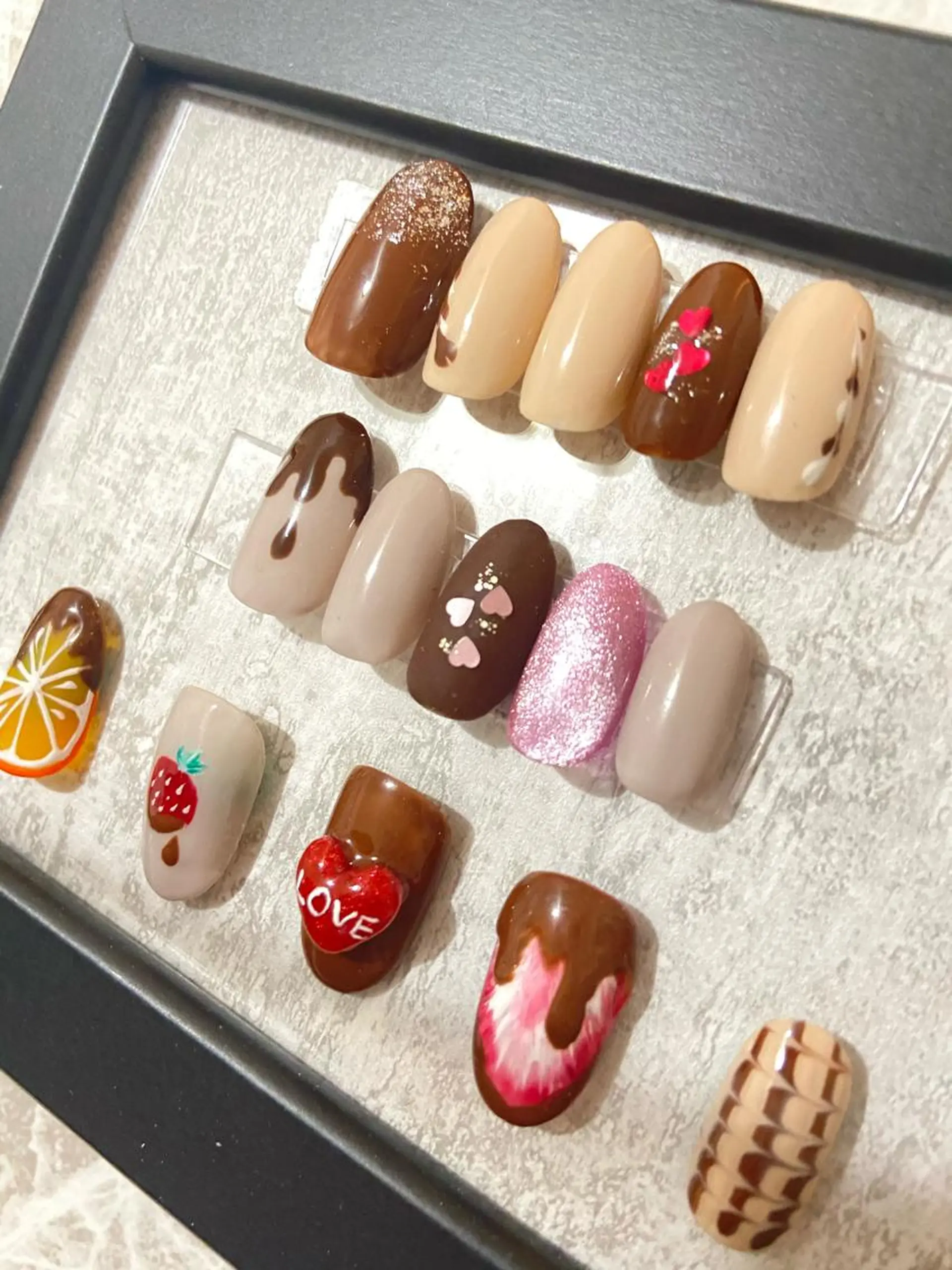 ネイル バレンタイン ハンドネイル Lulu charisu所属・lulucharis nailのネイルデザイン