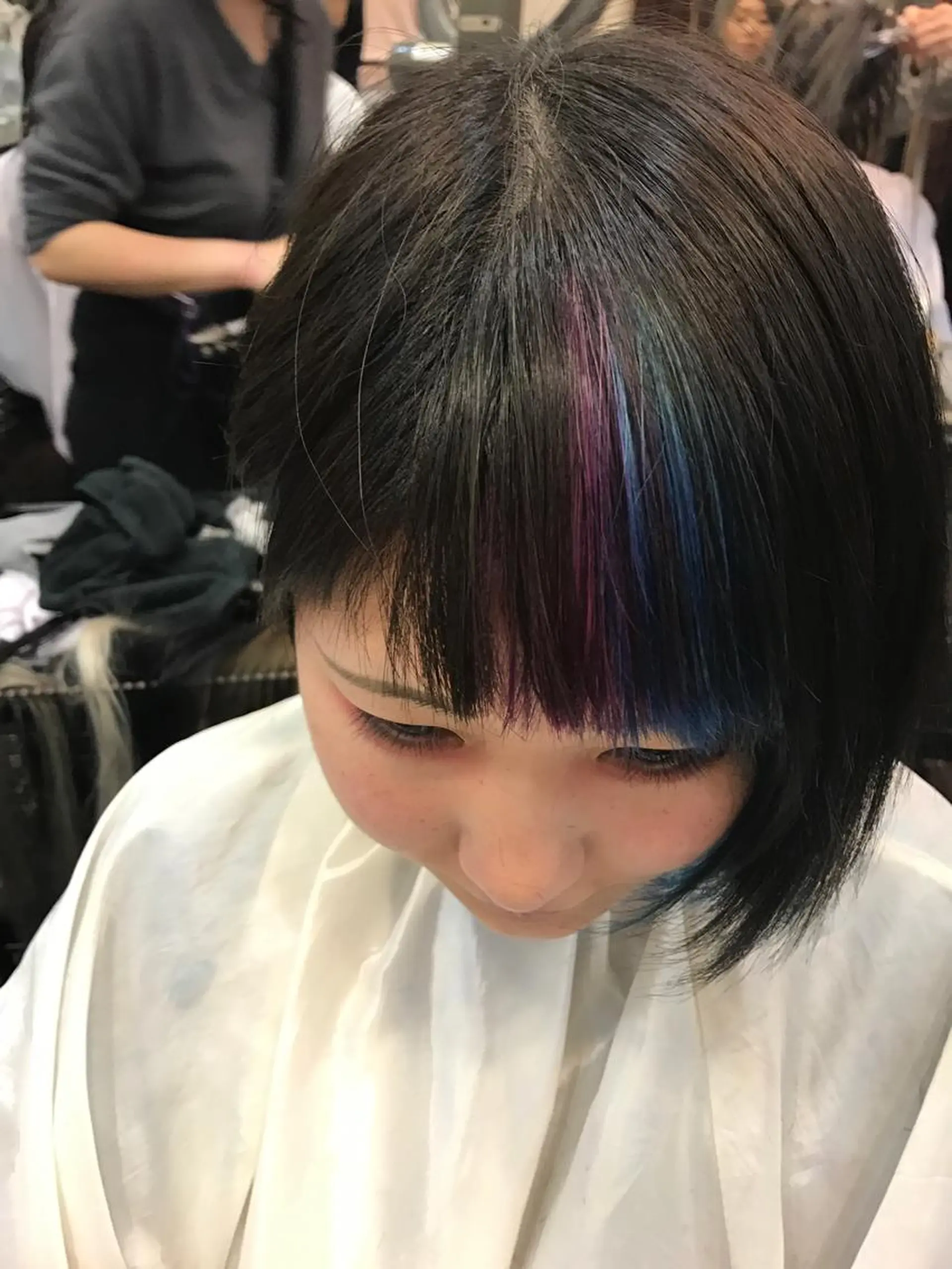 ショート カラー ブルーカラー バイオレットカラー ていねい技術No.1 🌈諏訪 健太のヘアスタイル