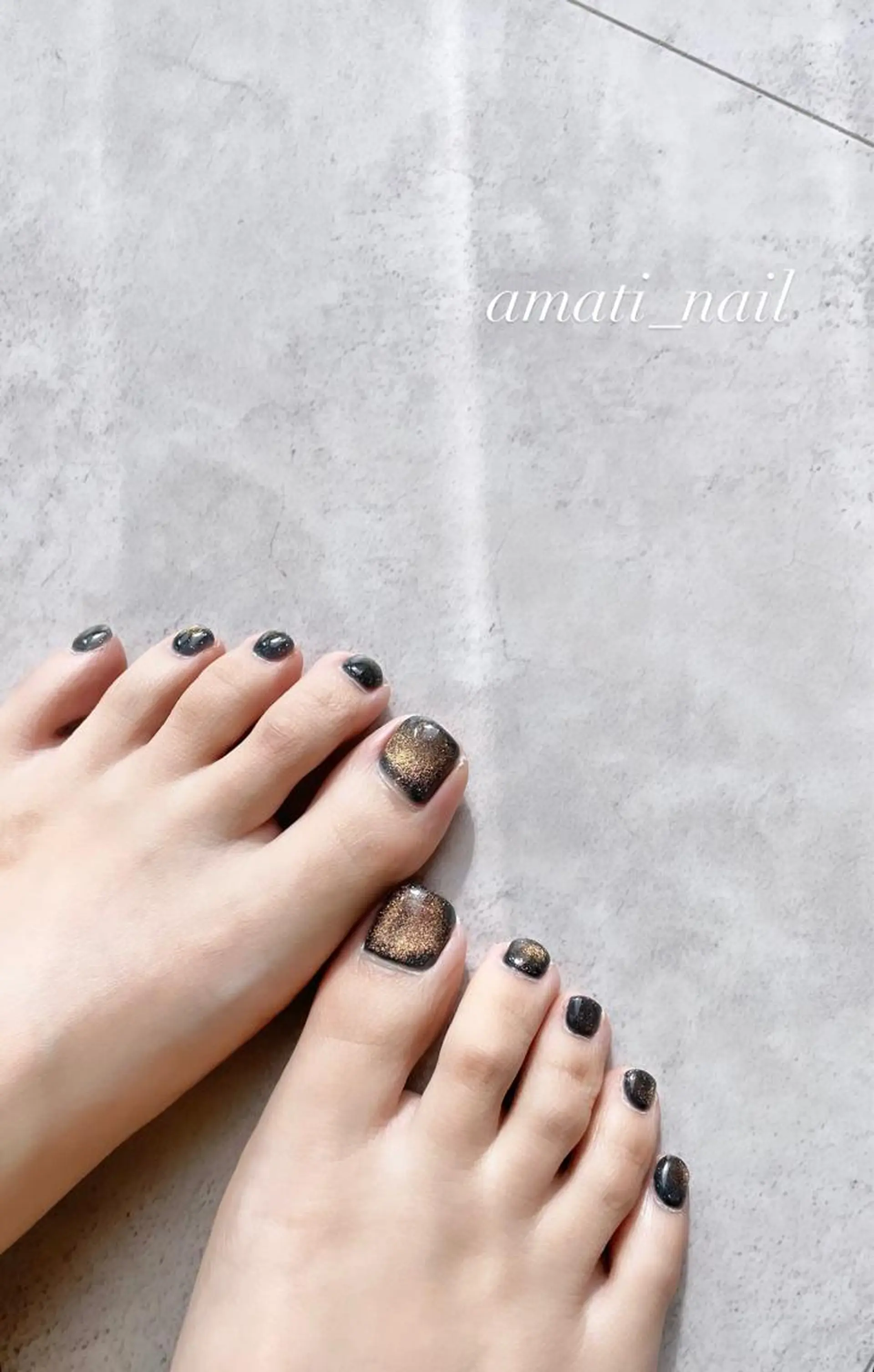 ネイル アニマル柄 ブルー クリアネイル マグネットネイル ミラーネイル フットネイル amati_nail TAKAKOのネイルデザイン