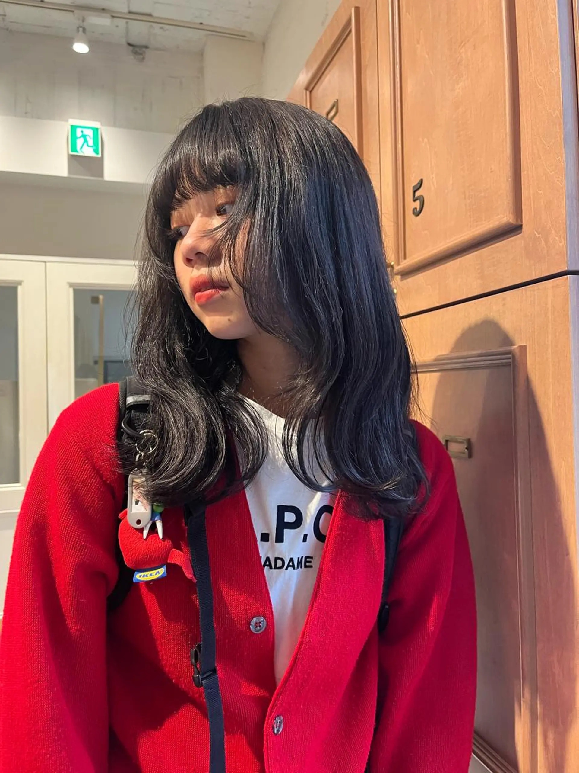 セミロング カラー ヘアカラー トリートメント SIKI yuuna モテ韓国ヘア☁️のヘアスタイル