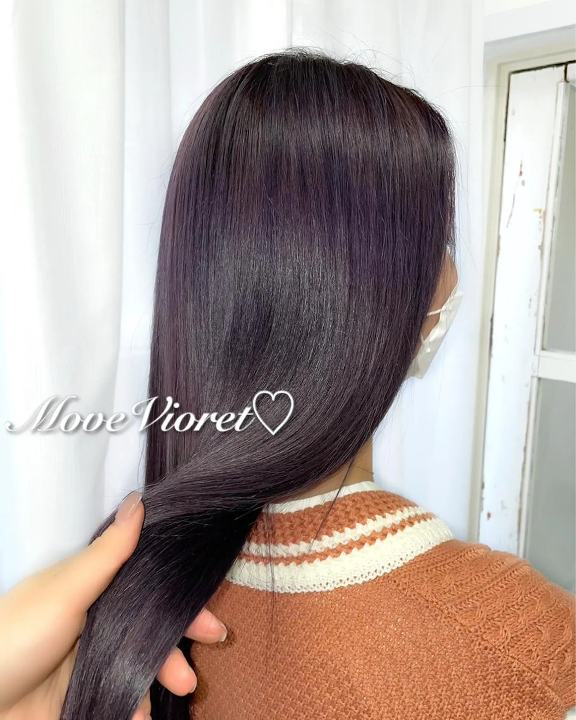ロング カラー トリートメント ヘアカラー トリートメント ヘアセット 韓国ヘア🤍髪質改善 🇰🇷AKANEのヘアスタイル