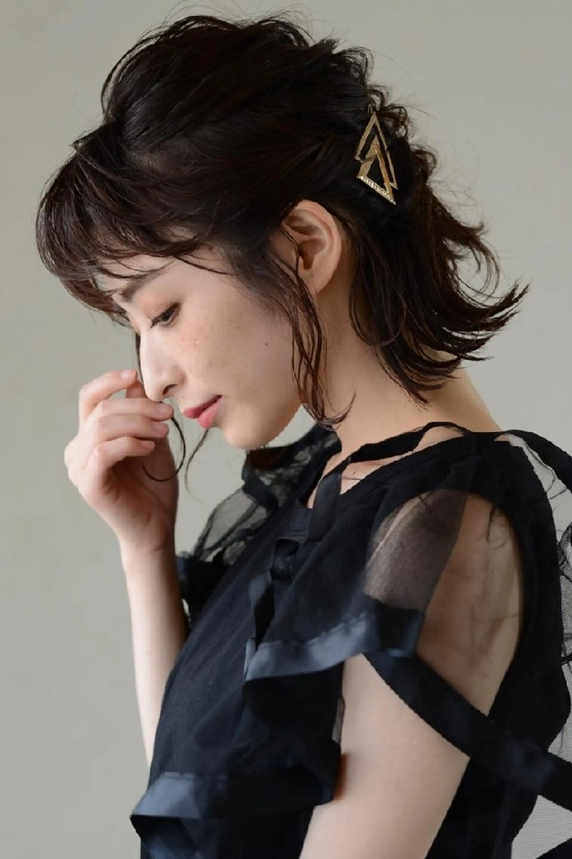 ショート カラー パーマ 上田 恵里のヘアスタイル