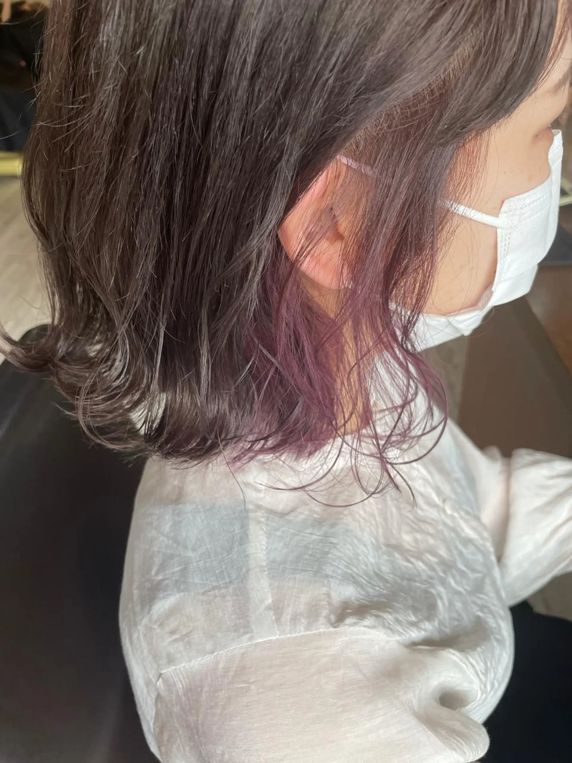 ミディアム カラー 高橋 みく/ minim 暖色のヘアスタイル