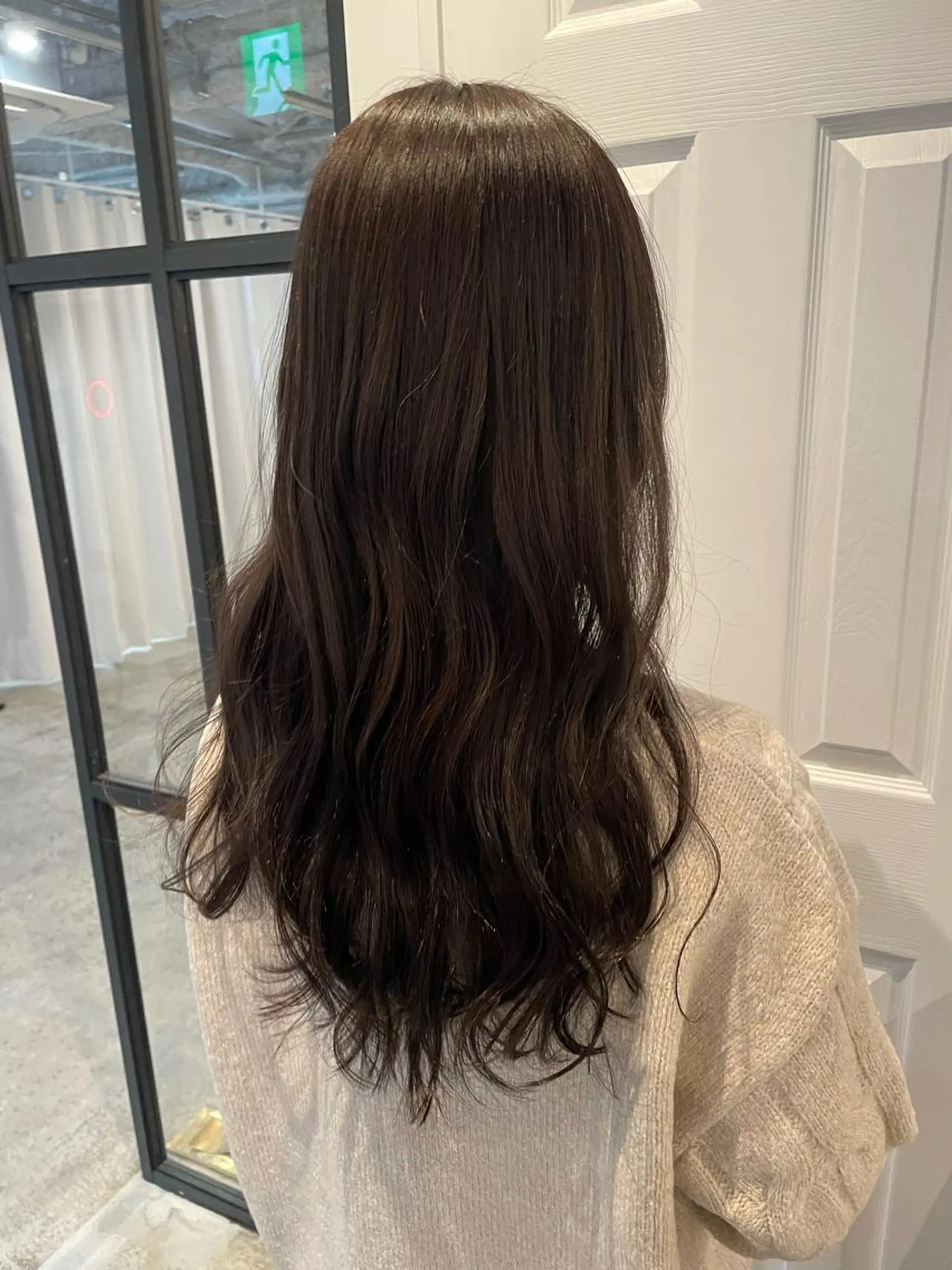 ロング カラー ベージュカラー オリーブベージュ ヘアカラー トリートメント 中目黒🌼 🌼ハナのヘアスタイル