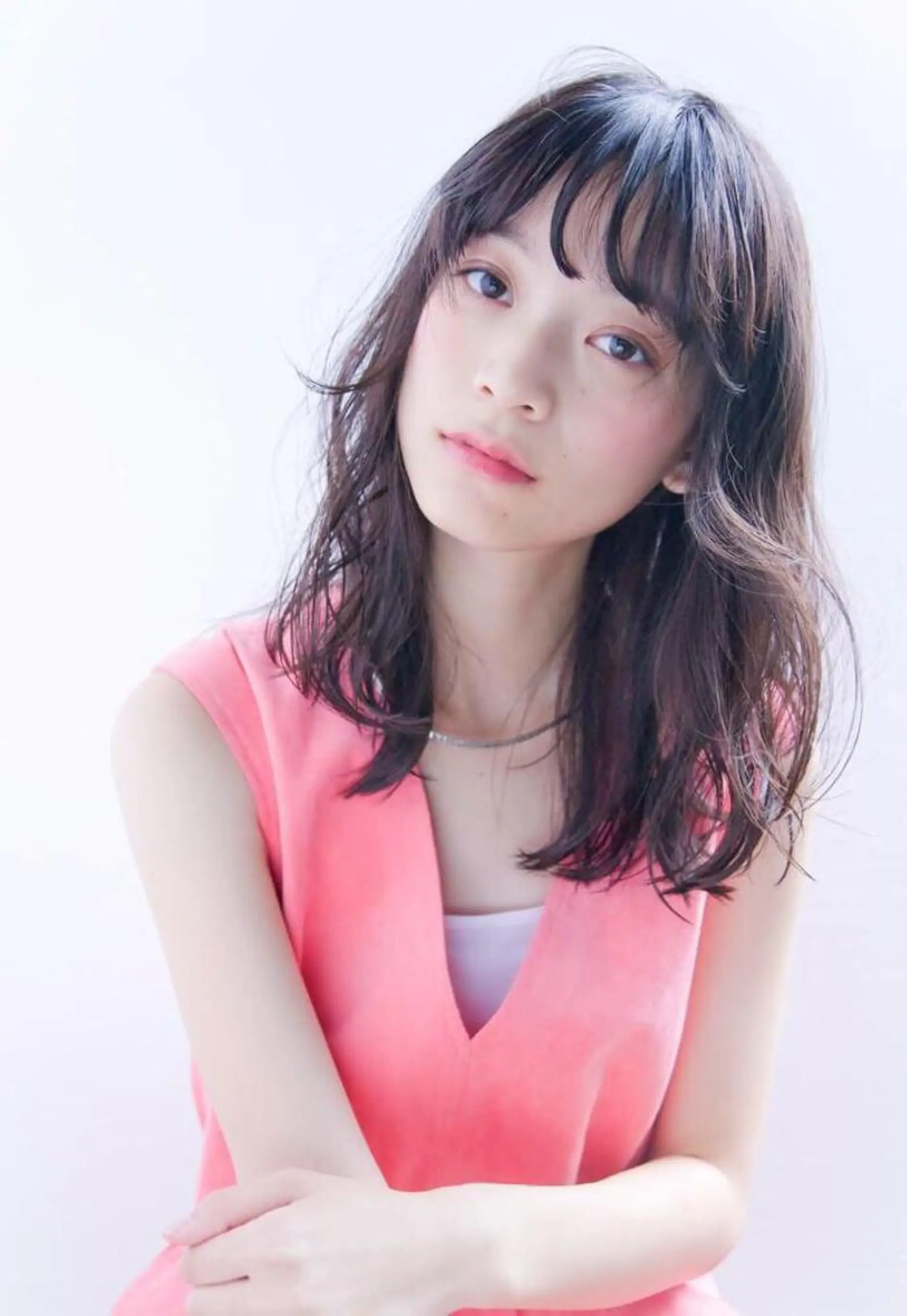 セミロング カラー hao所属・西山 頌太のヘアスタイル