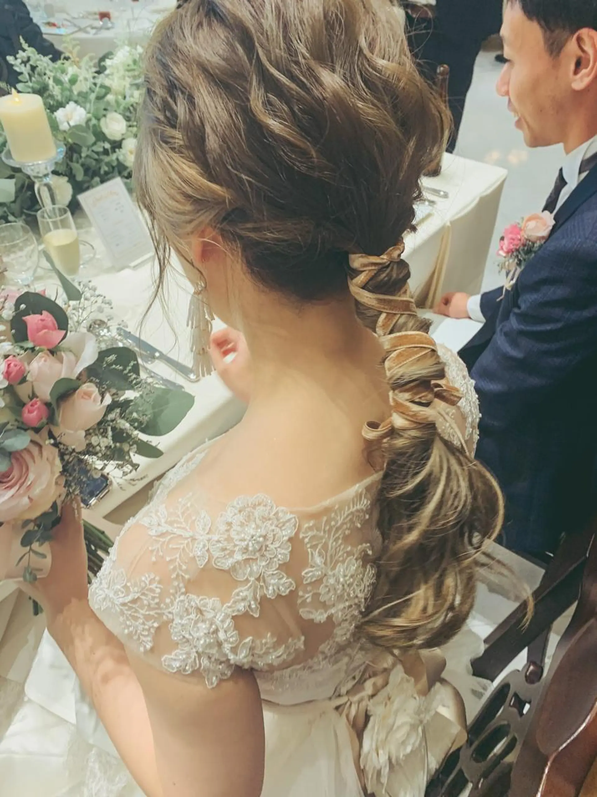 ロング ヘアアレンジ 結婚式・ブライダル SO-eye所属・𝗦𝗢 -スオ- HAZUKIの眉毛・アイブロウイメージ