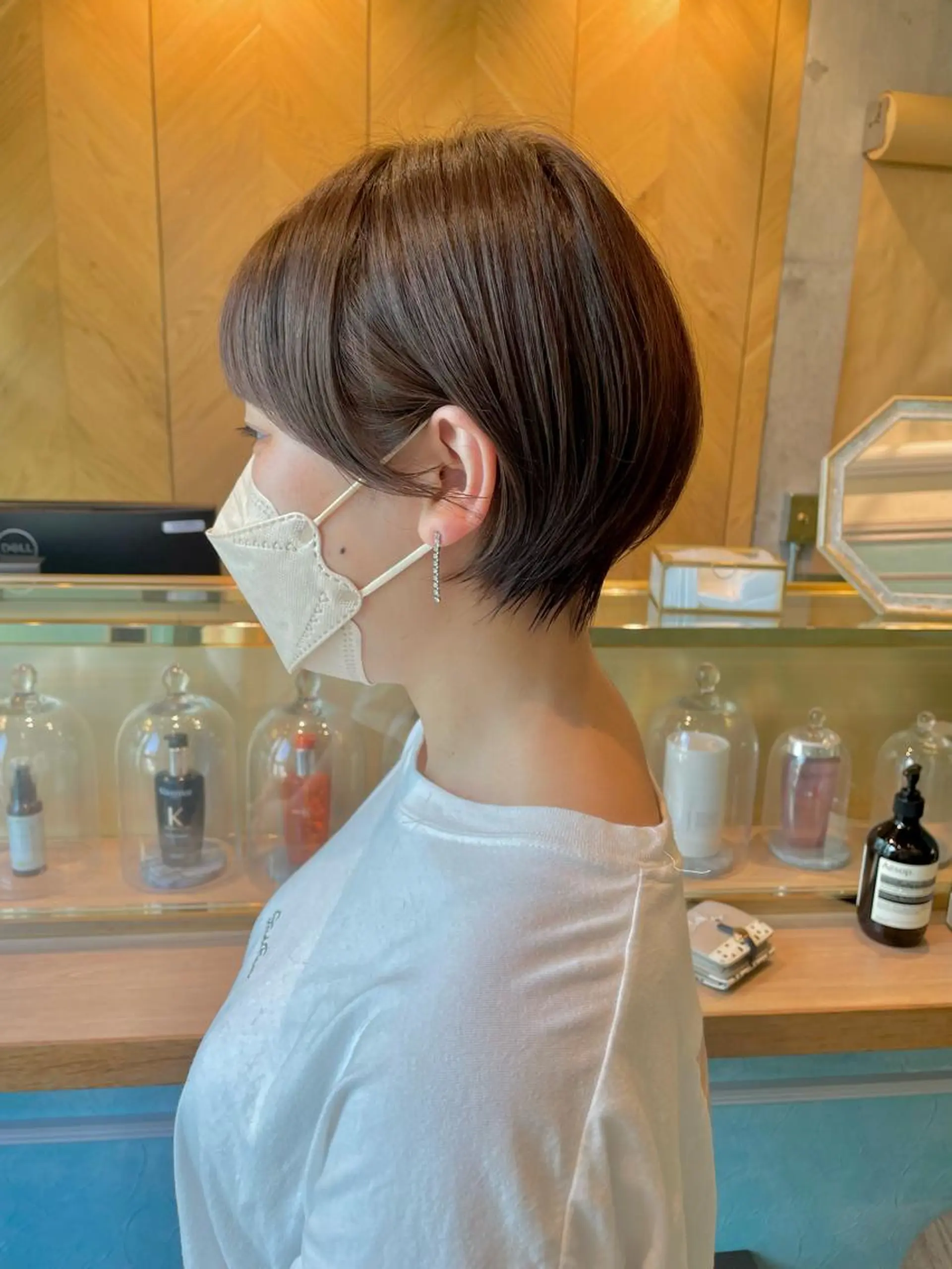 ショート カラー ショートボブ ボブ マッシュヘア ショートヘア 小泉 葵のヘアスタイル
