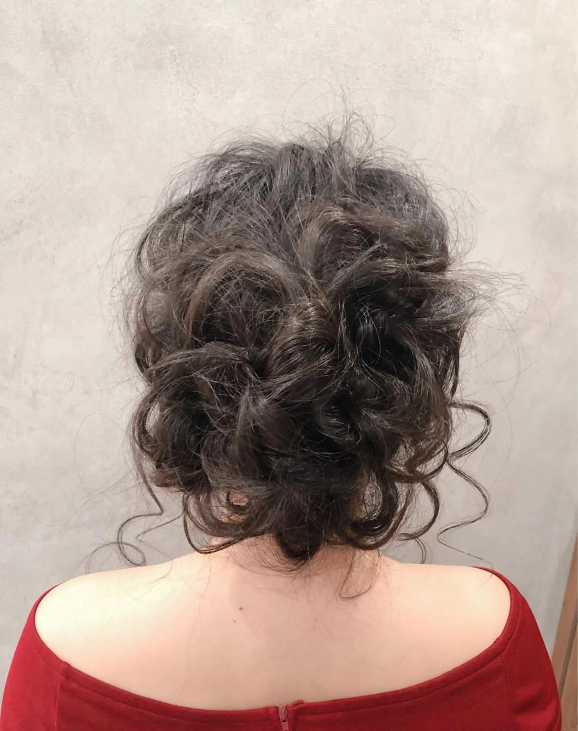 ヘアアレンジ 成人式 野咲き 美容室のマツエク・マツパデザイン