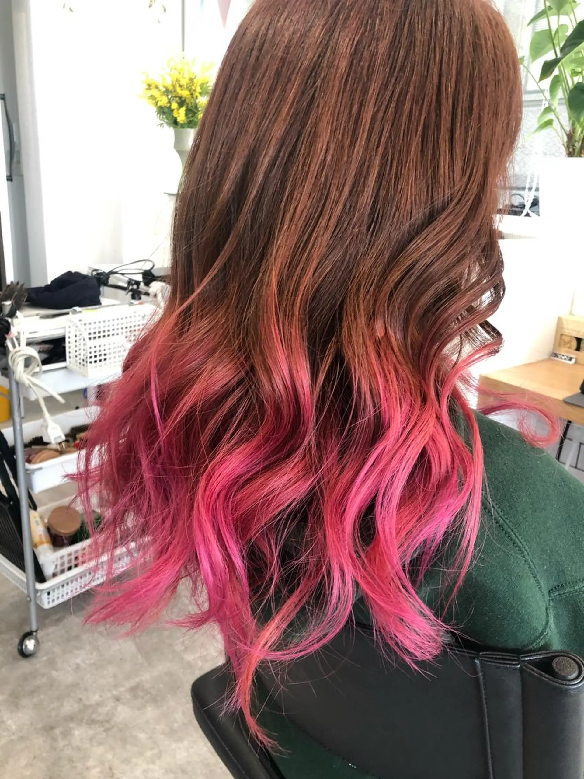 ミディアム カラー ピンクカラー カット ヘアカラー トリートメント JILBLAN京都 ショート/ハイライトのヘアスタイル