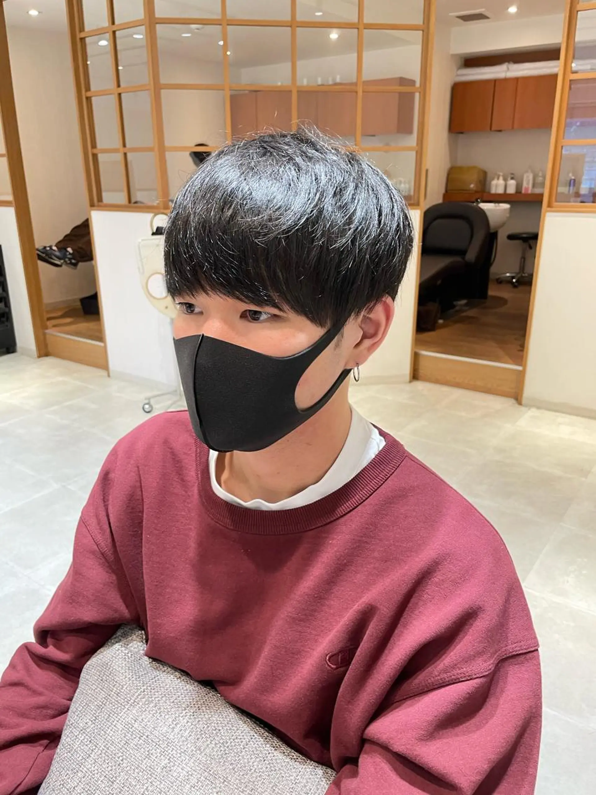 ショート メンズ マッシュ レイヤー/韓国ヘア /顔周り/大久保貴之のヘアスタイル