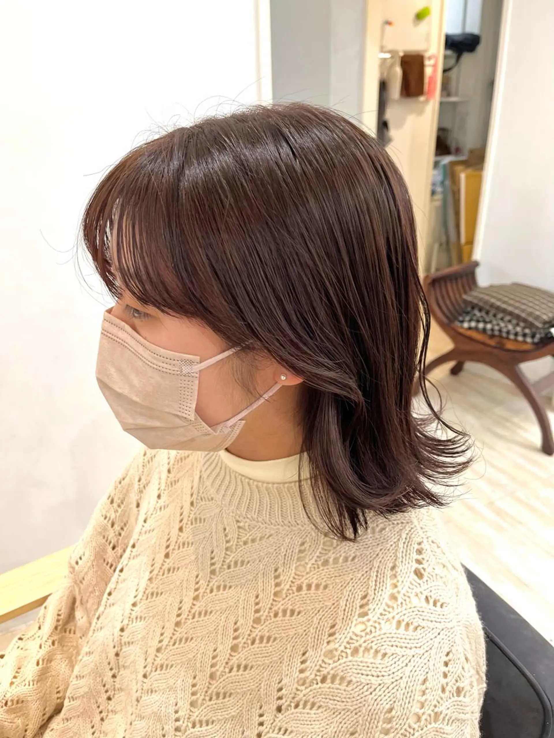 ショート ピンクブラウン くさかみさき🌼暖色 /韓国風/オタク🌼のヘアスタイル