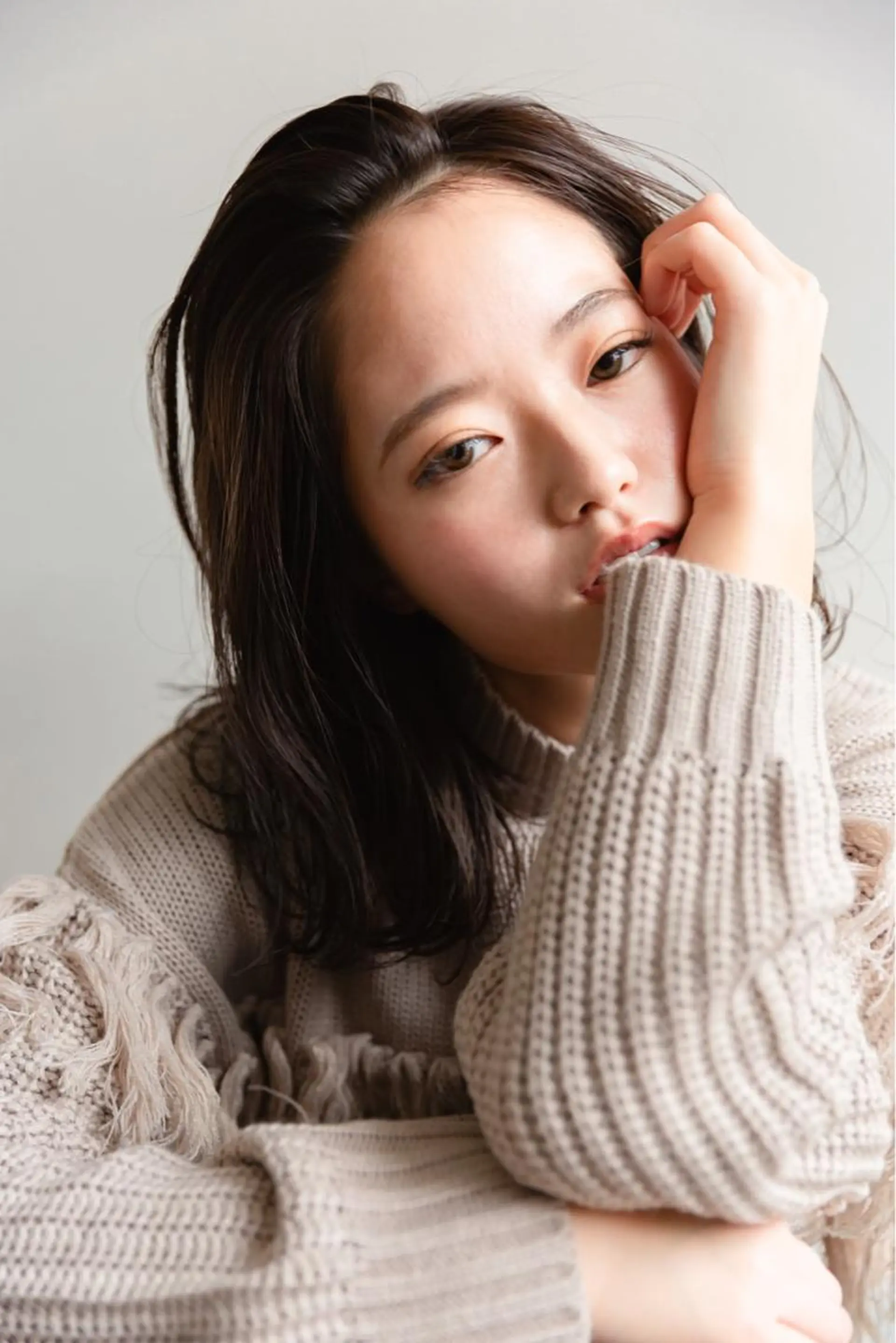 ミディアム カラー ツジガキ ユウスケのヘアスタイル