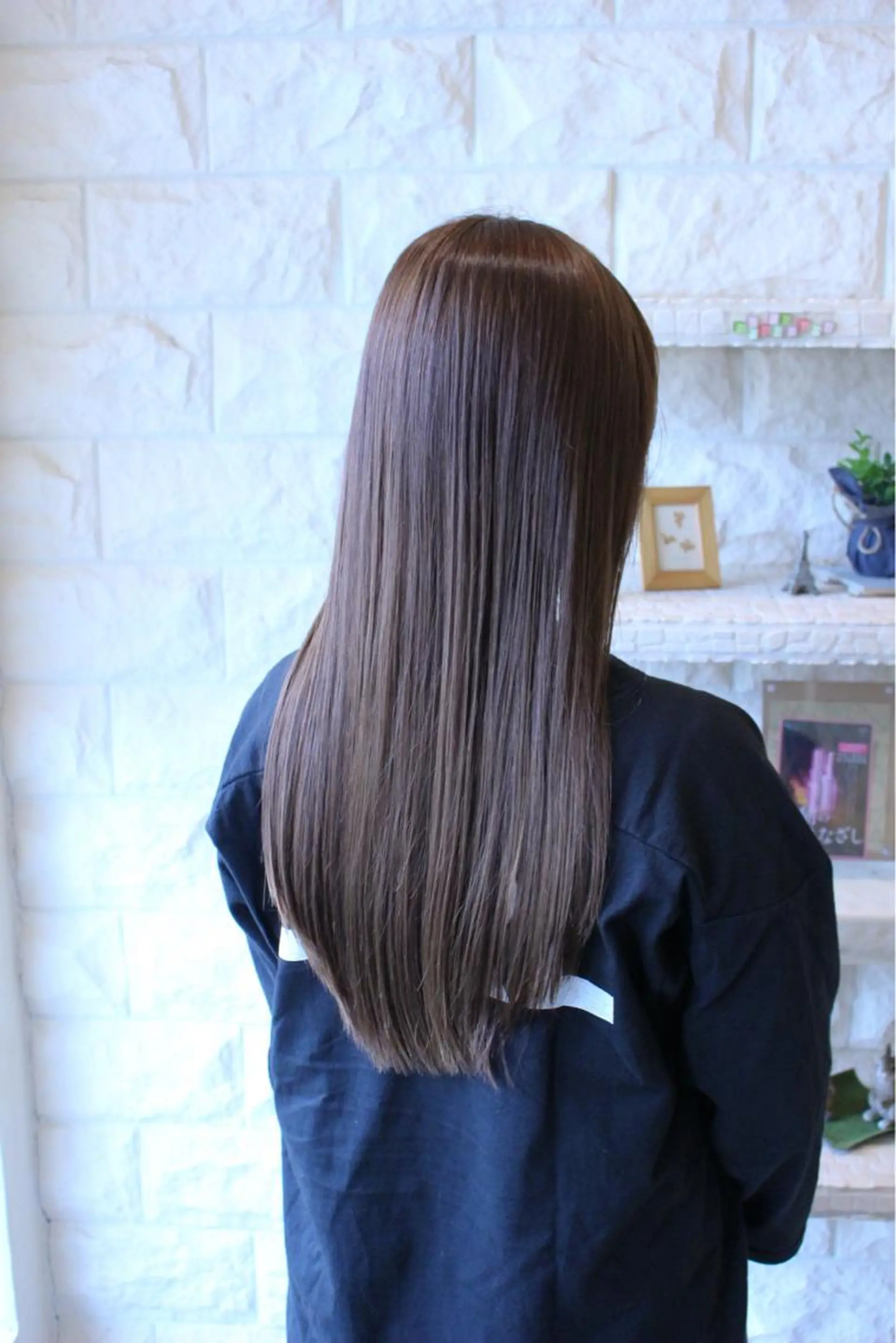 ロング カラー パーマ ロング ストレートパーマ ヘアカラー 土居 正季のヘアスタイル