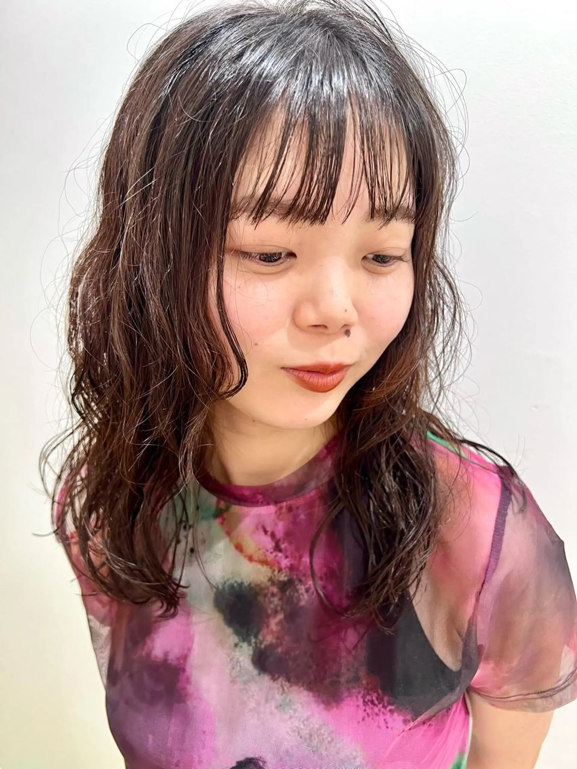 セミロング パーマ Aman  D'or所属・ショート/ボブ/東 千耀のヘアスタイル