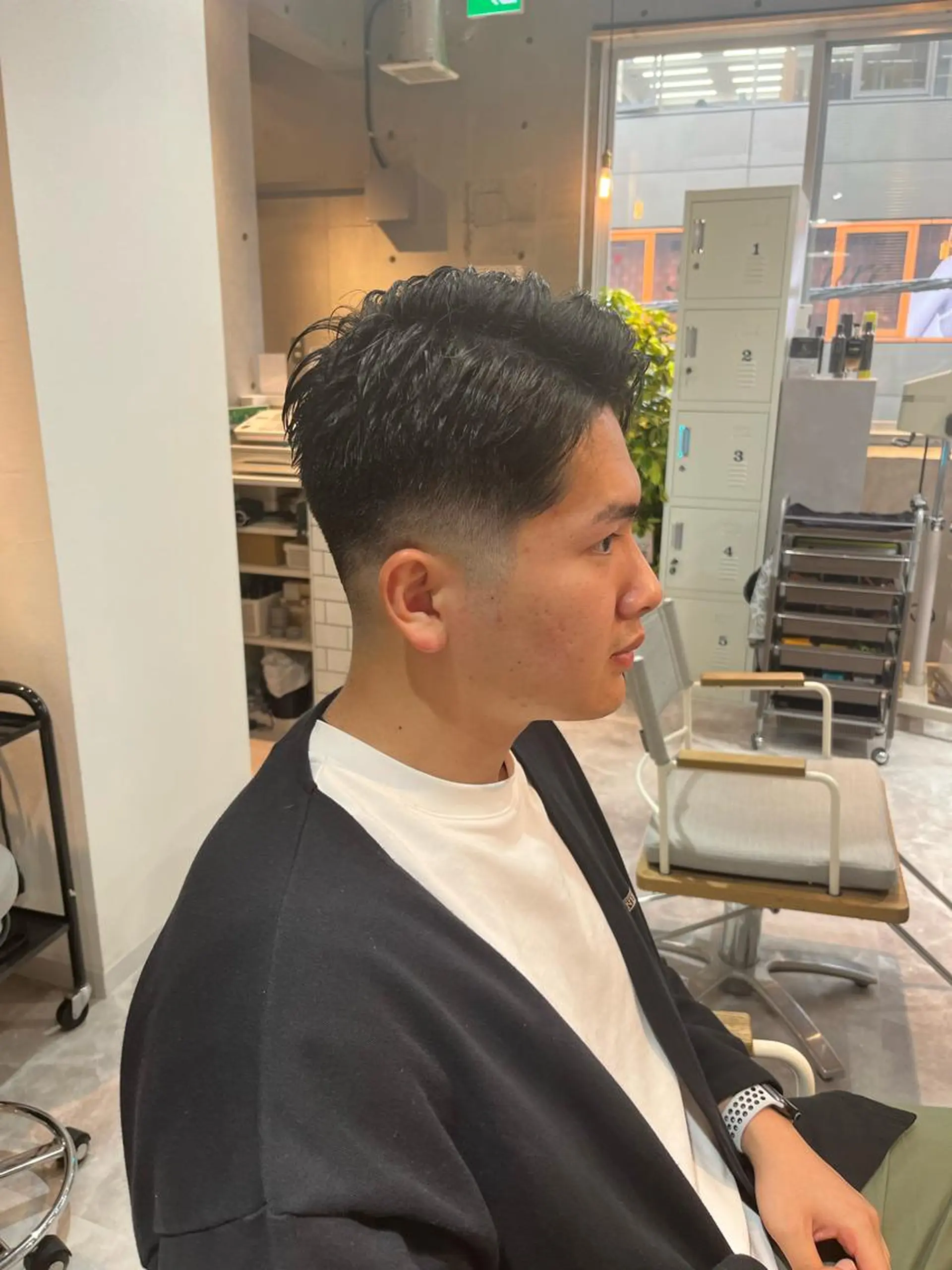 メンズ フェードカット カット トリートメント 【店長】メンズ職人 短髪　ハイトーン🔥のヘアスタイル