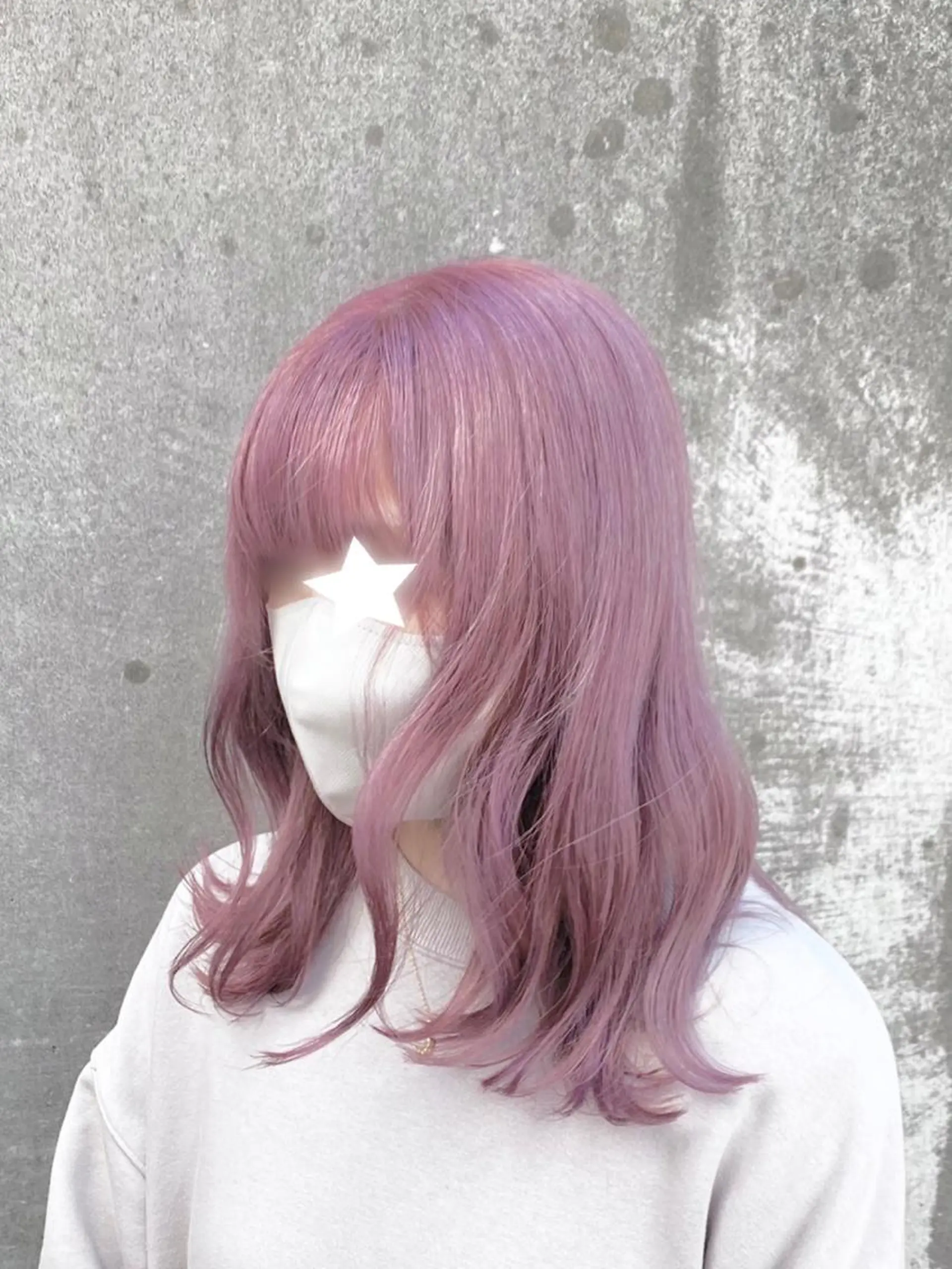 セミロング カラー ピンクカラー motel所属・モデルや芸能人も通う ✨マンツーマンサロンのヘアスタイル