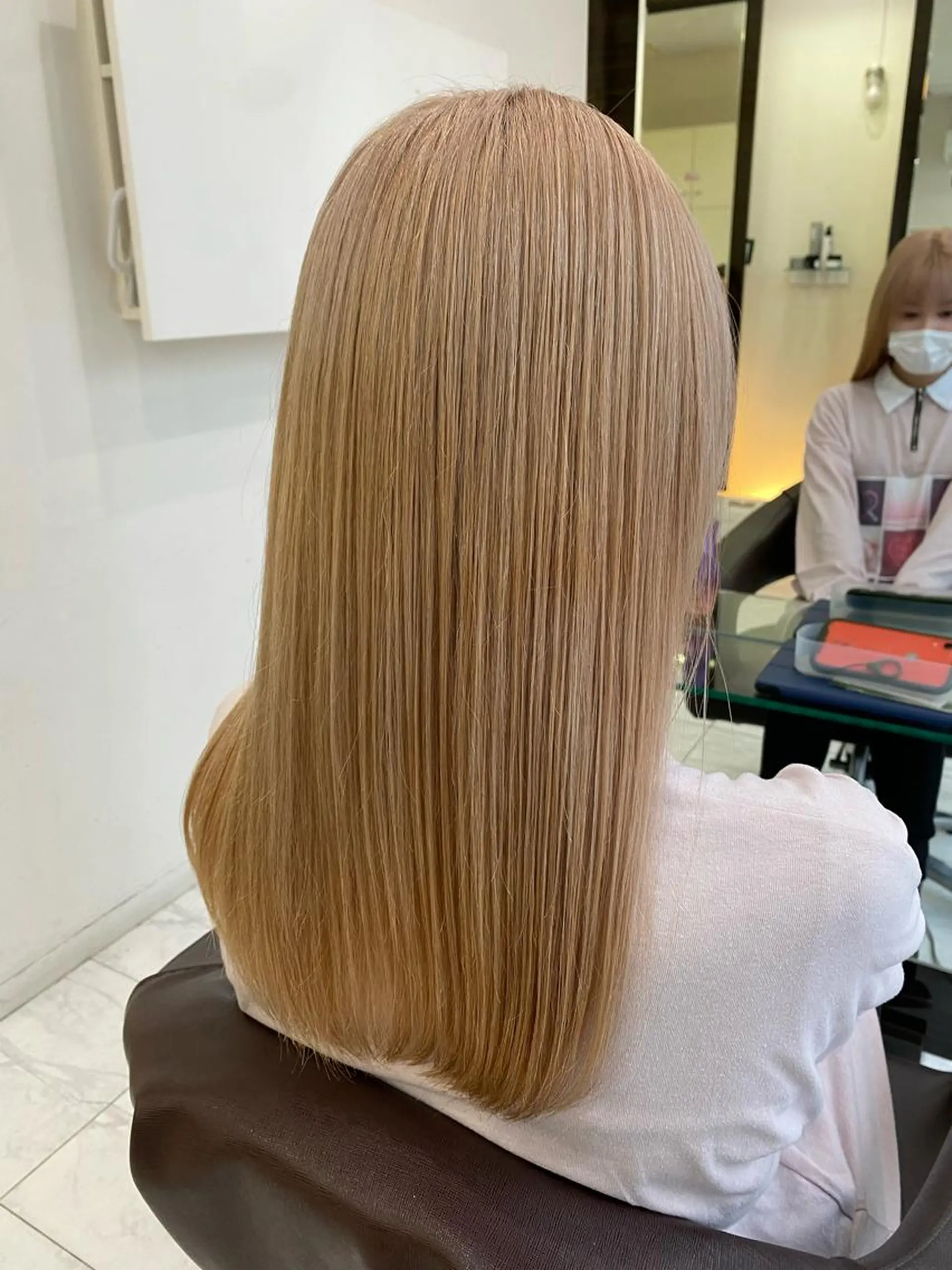 ロング カラー ベージュカラー ホワイトベージュ Agu hair TENOE大宮氷川参道店所属・☀️透明感艶感カラー 増田魁土☀️のヘアスタイル