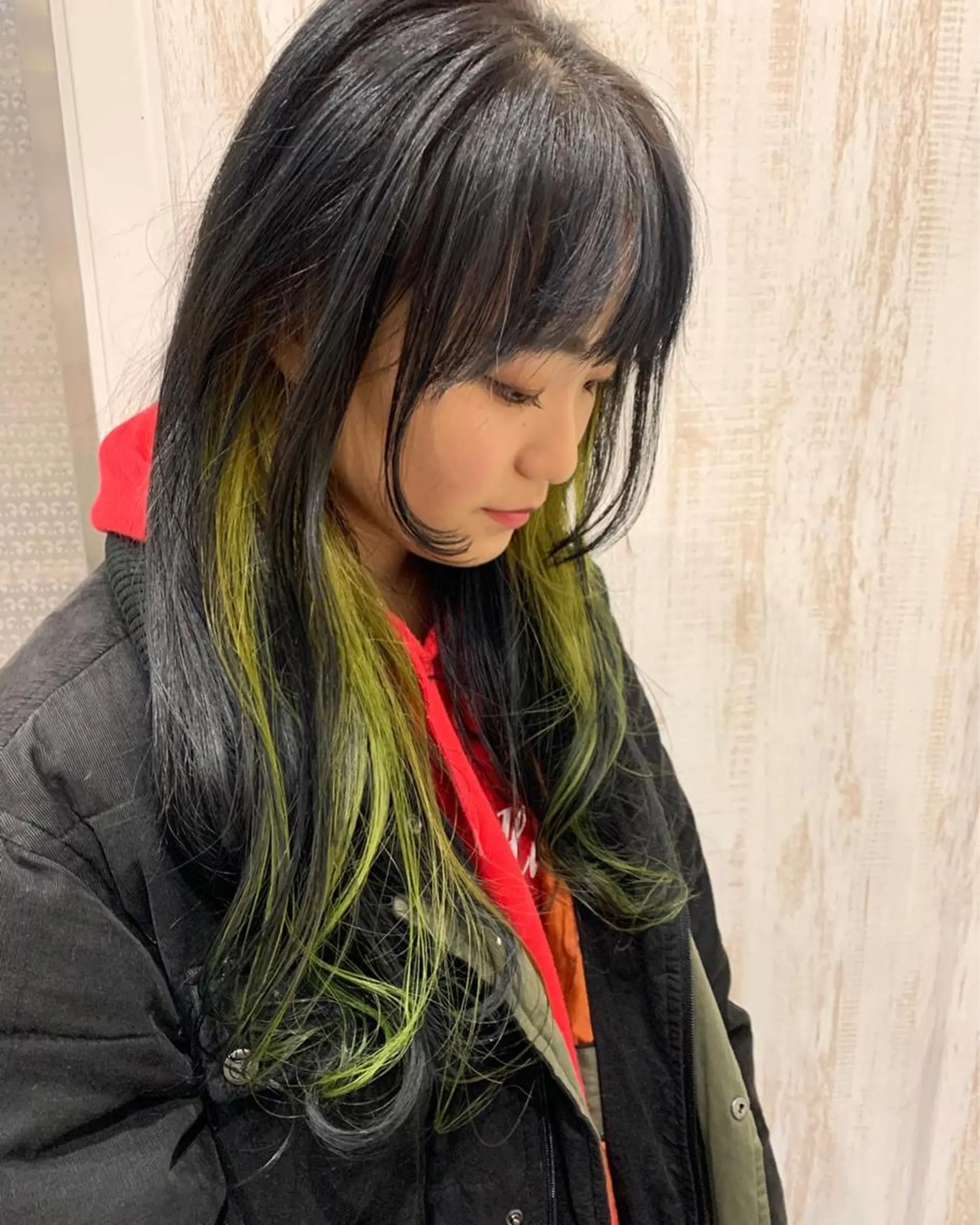 ロング カラー イエローカラー ハイトーンカラー RYUのヘアスタイル