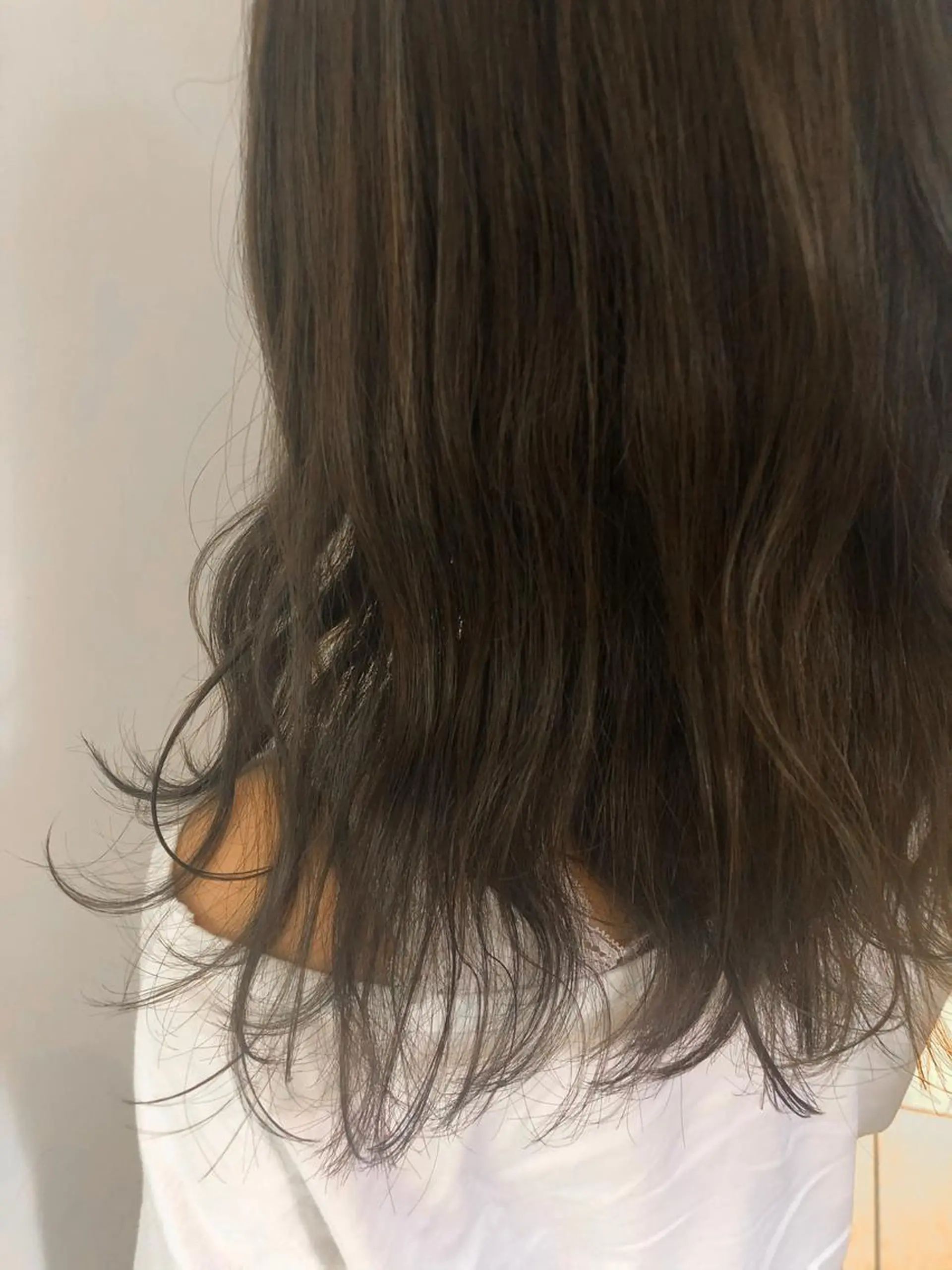 ミディアム カラー ベージュカラー 透明感カラー カット ヘアカラー トリートメント 韓国hair ·͜· watanabeのヘアスタイル