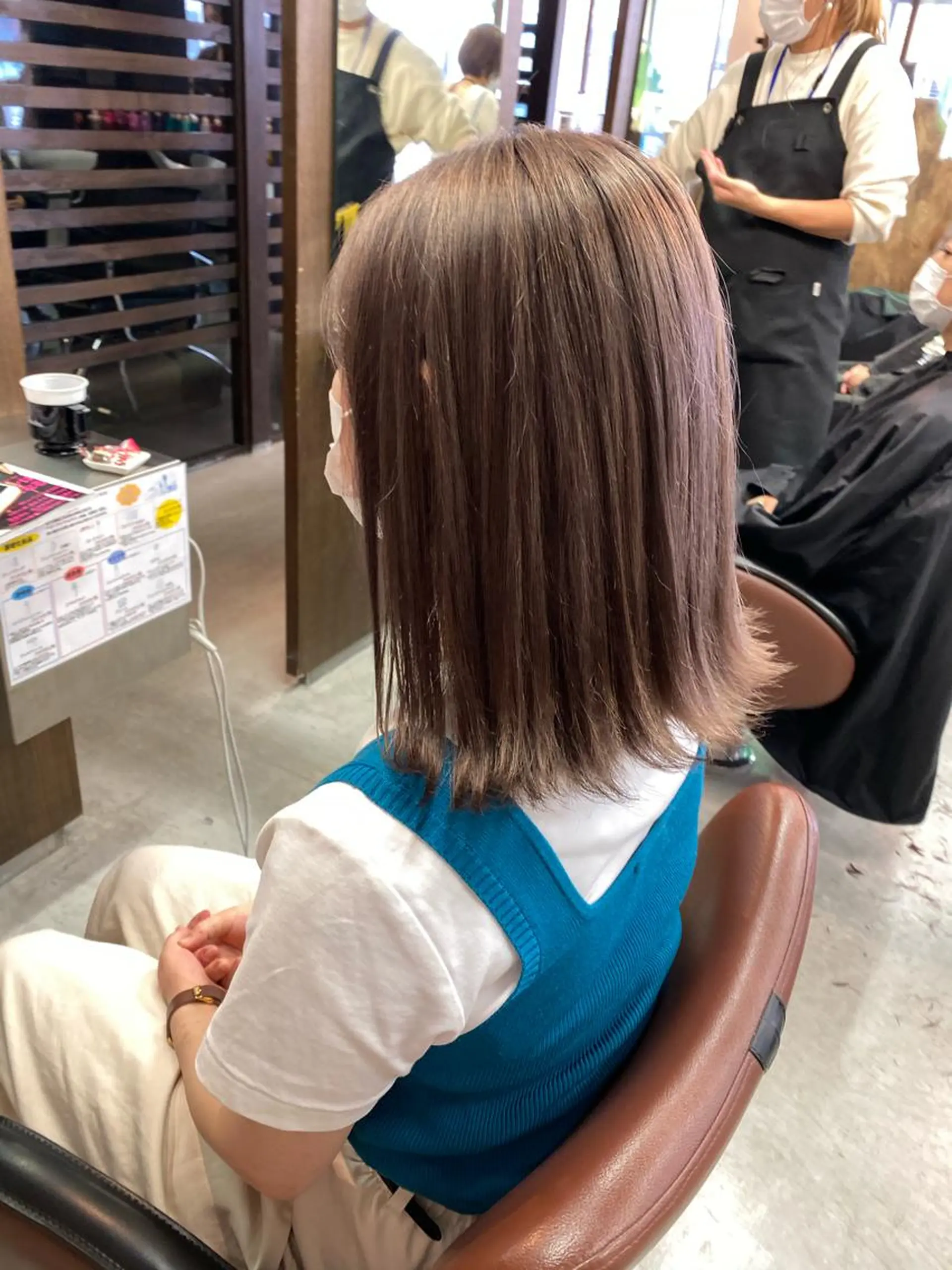 ミディアム カラー 韓国風デザイン 💐MIZUKI💐のヘアスタイル