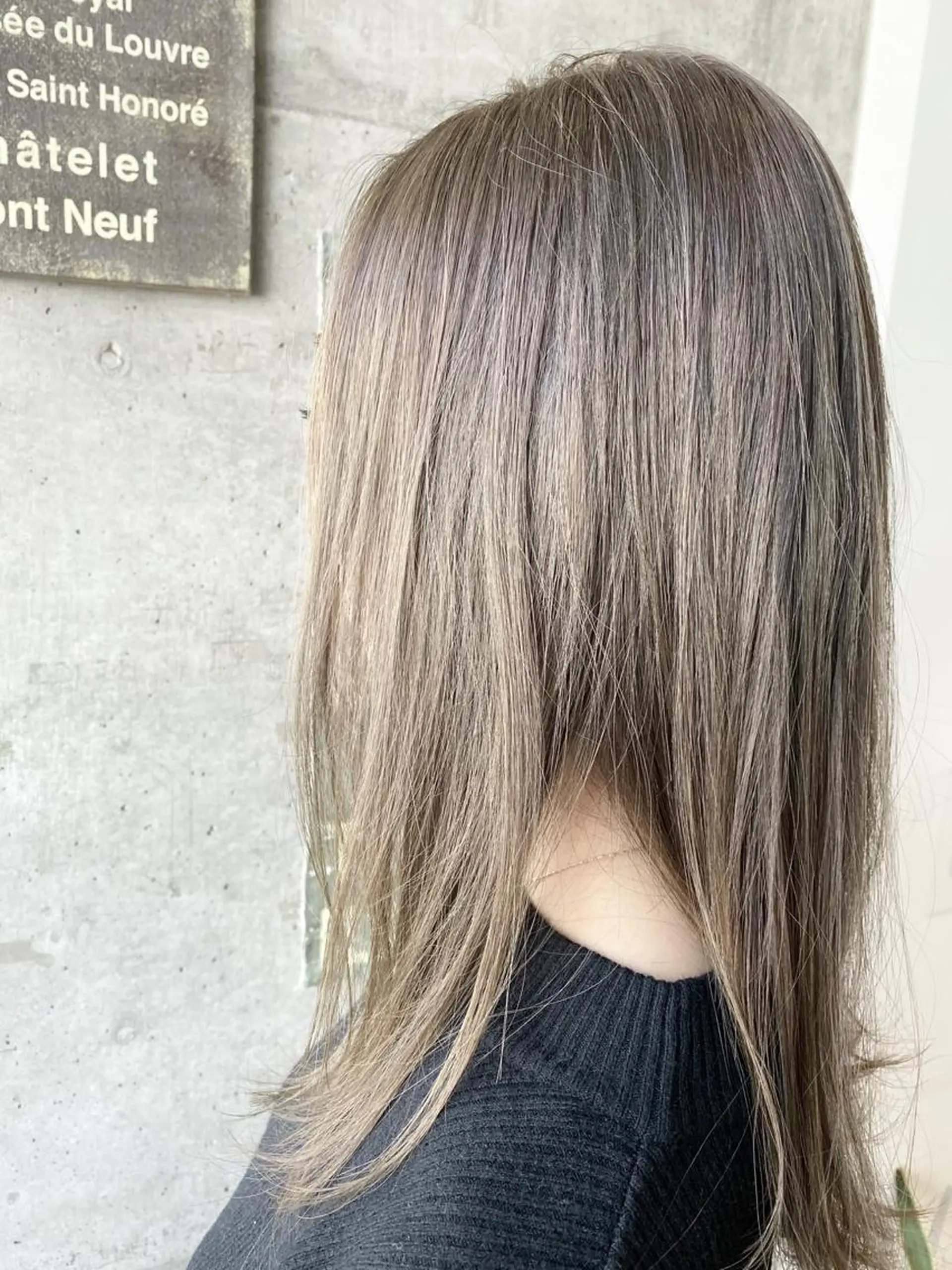 ロング カラー ブリーチ ブリーチなしカラー カット ヘアカラー トリートメント KEN KENのヘアスタイル