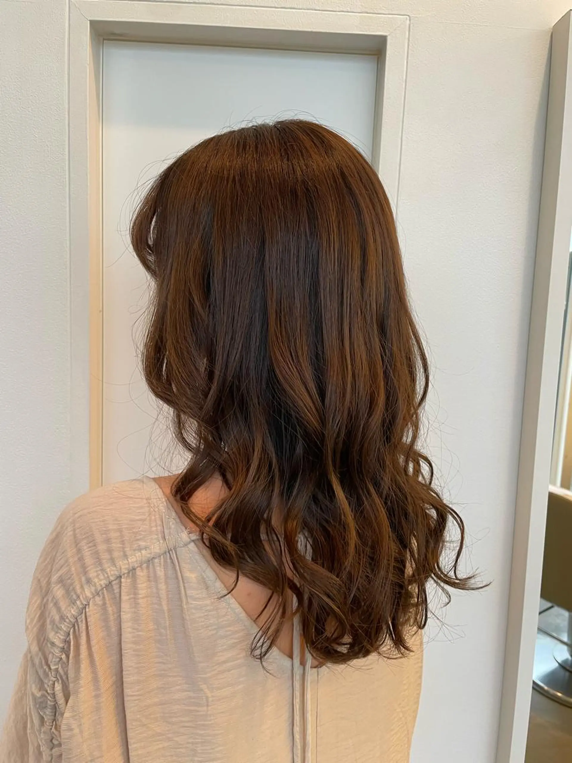 ロング カット ヘアカラー トリートメント ヘアセット 🍑まき/カット /髪質改善カラー🍑のヘアスタイル