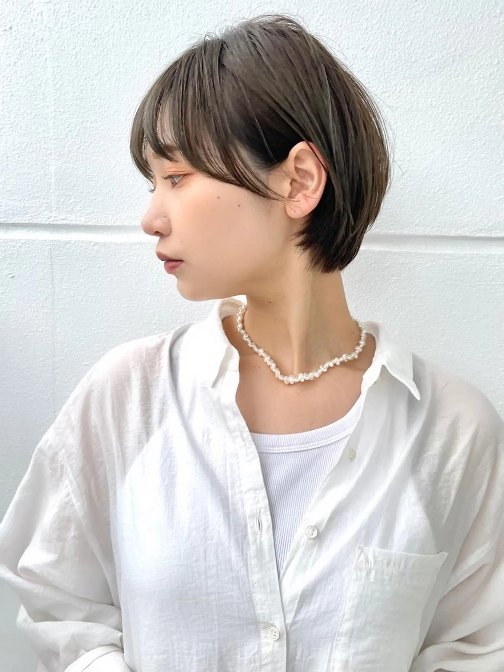 ショート カラー カット ヘアカラー トリートメント 【韓国　レイヤー 髪質改善✨】かずのヘアスタイル