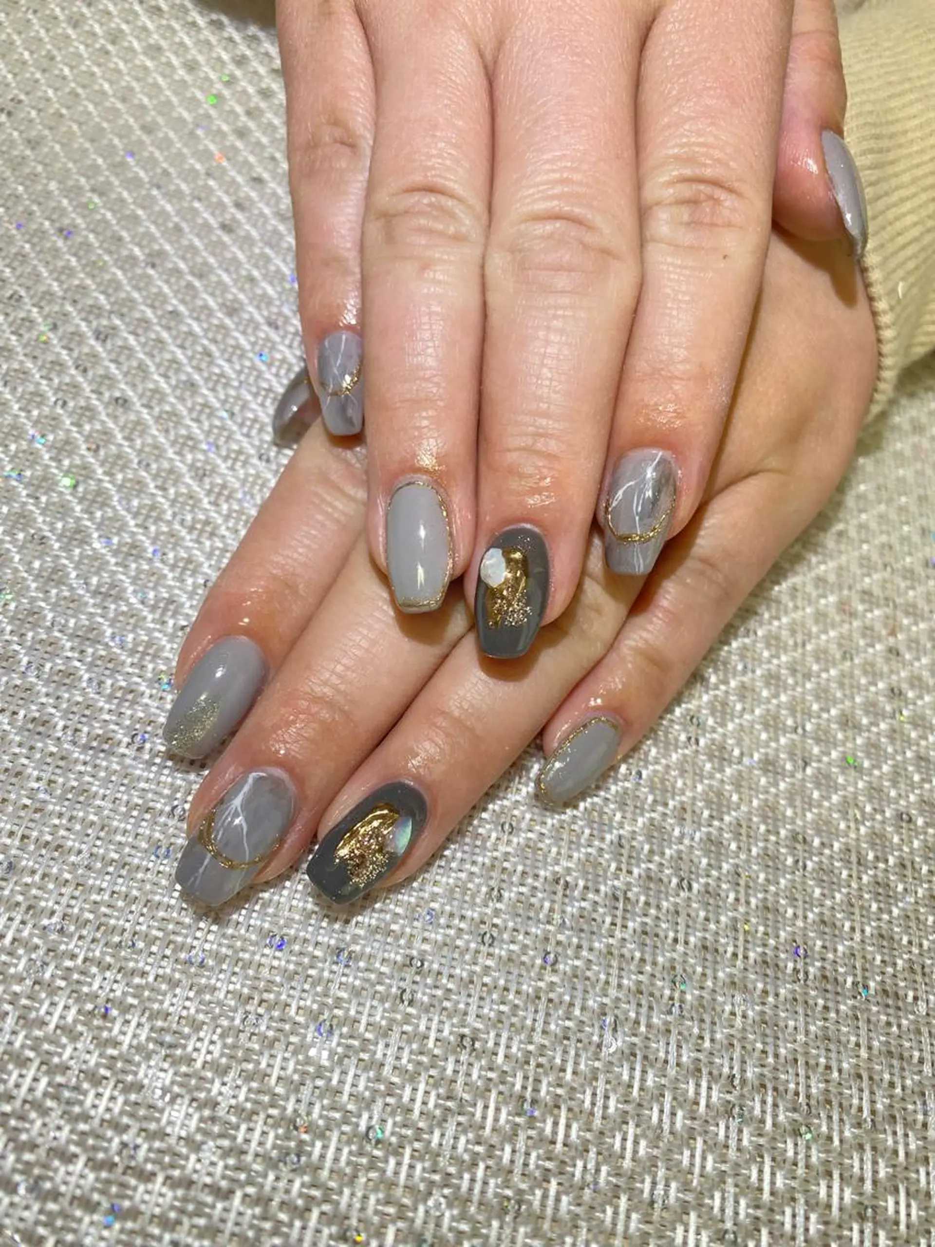 ネイル ニュアンスネイル スクエアネイル Esthetic Will所属・will 有希のネイルデザイン